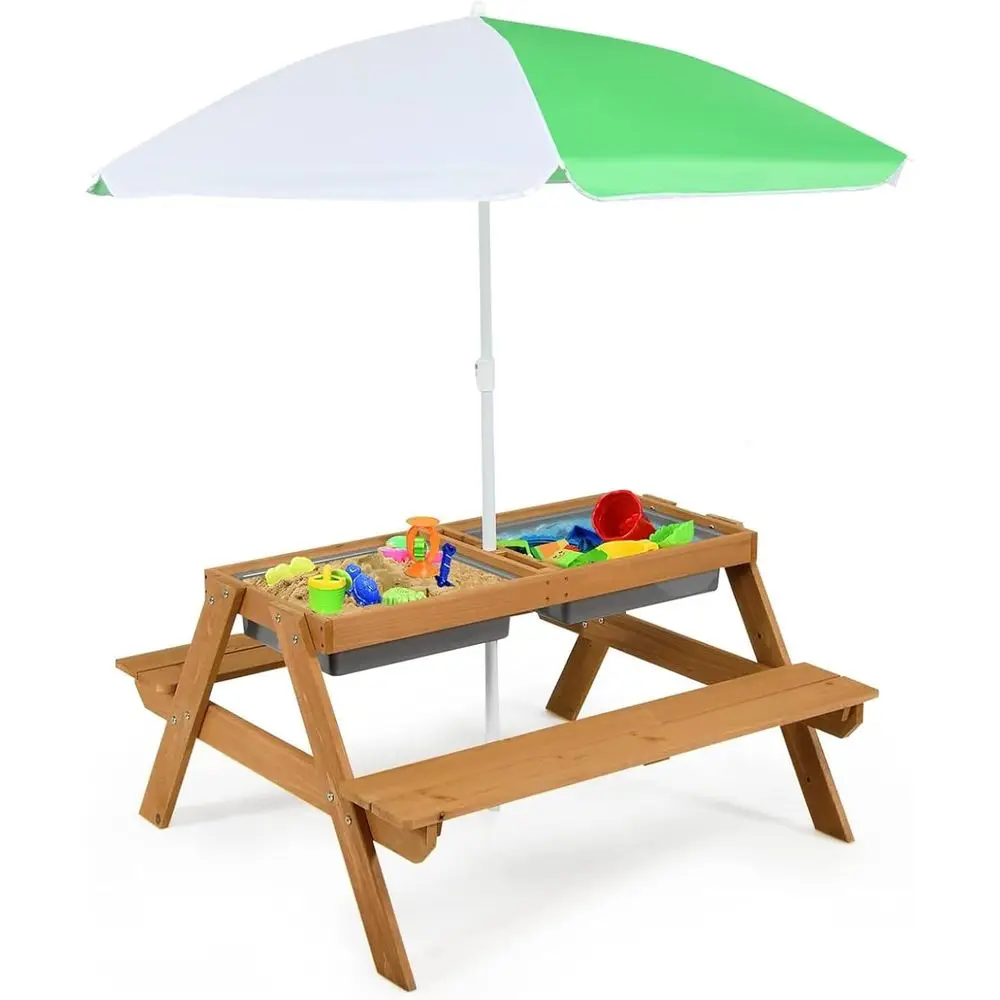 Kids Outdoor Water Table - Mesa de Picnic 4 en 1