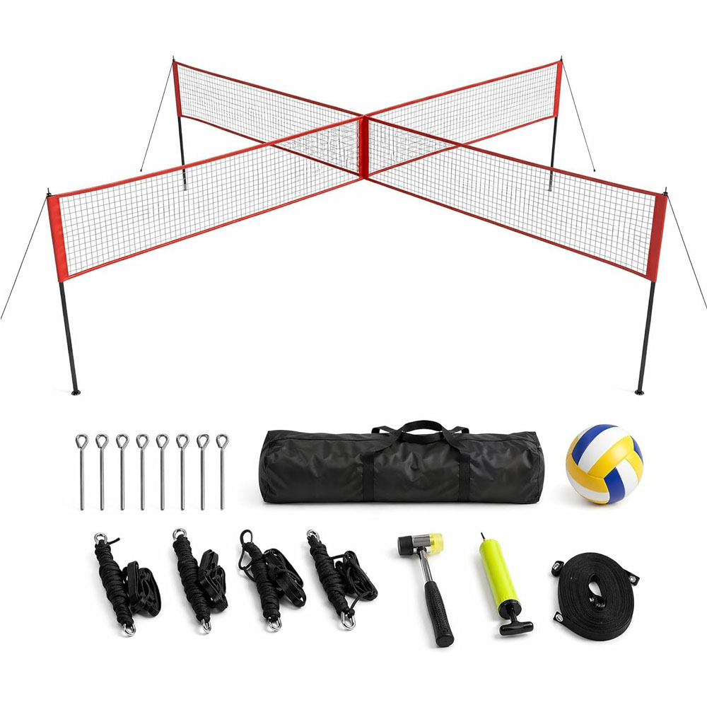 Kids Outdoor Volleyball Net - Juego de red de voleibol de