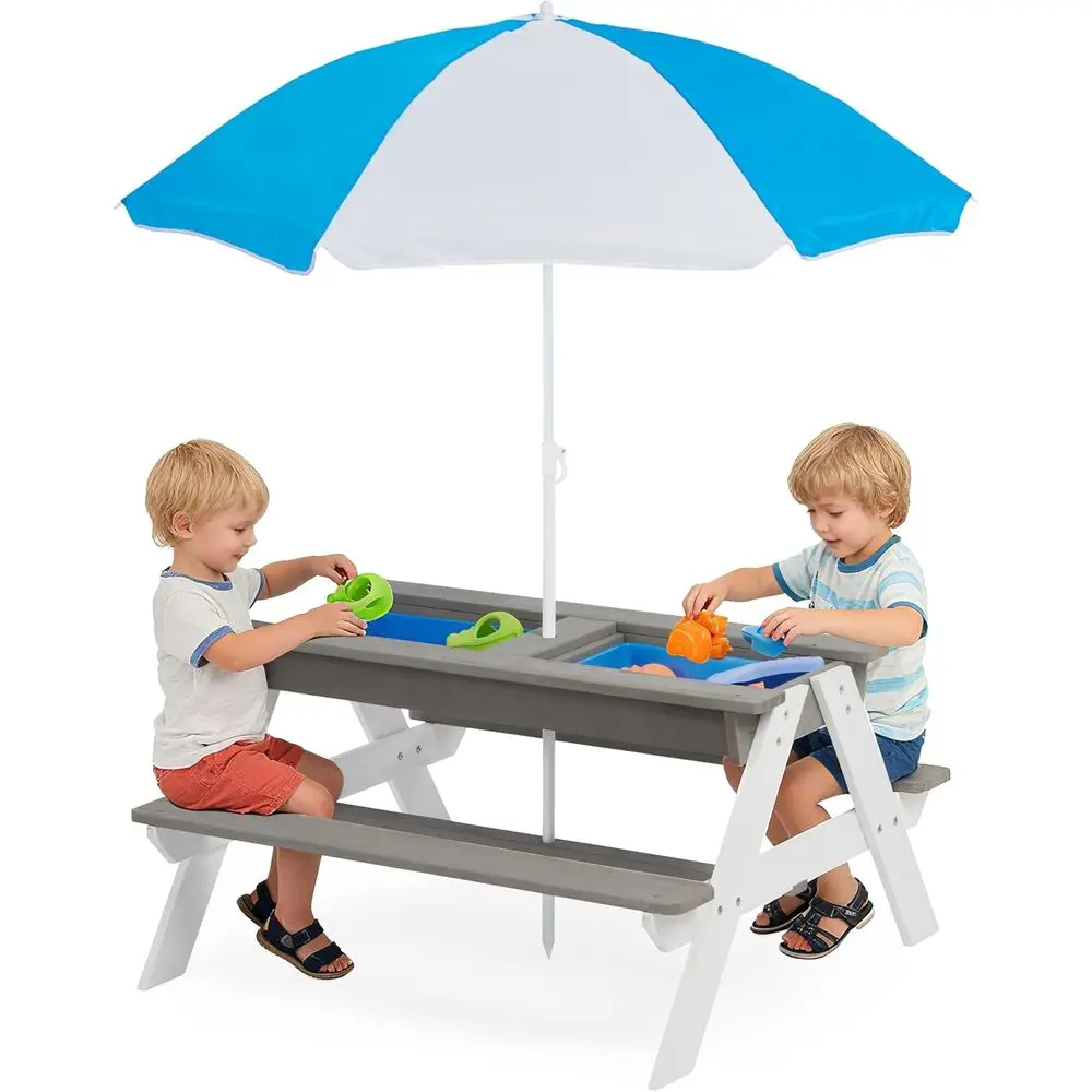 Kids Outdoor Water Table - Mesa de Picnic Convertible 3 en