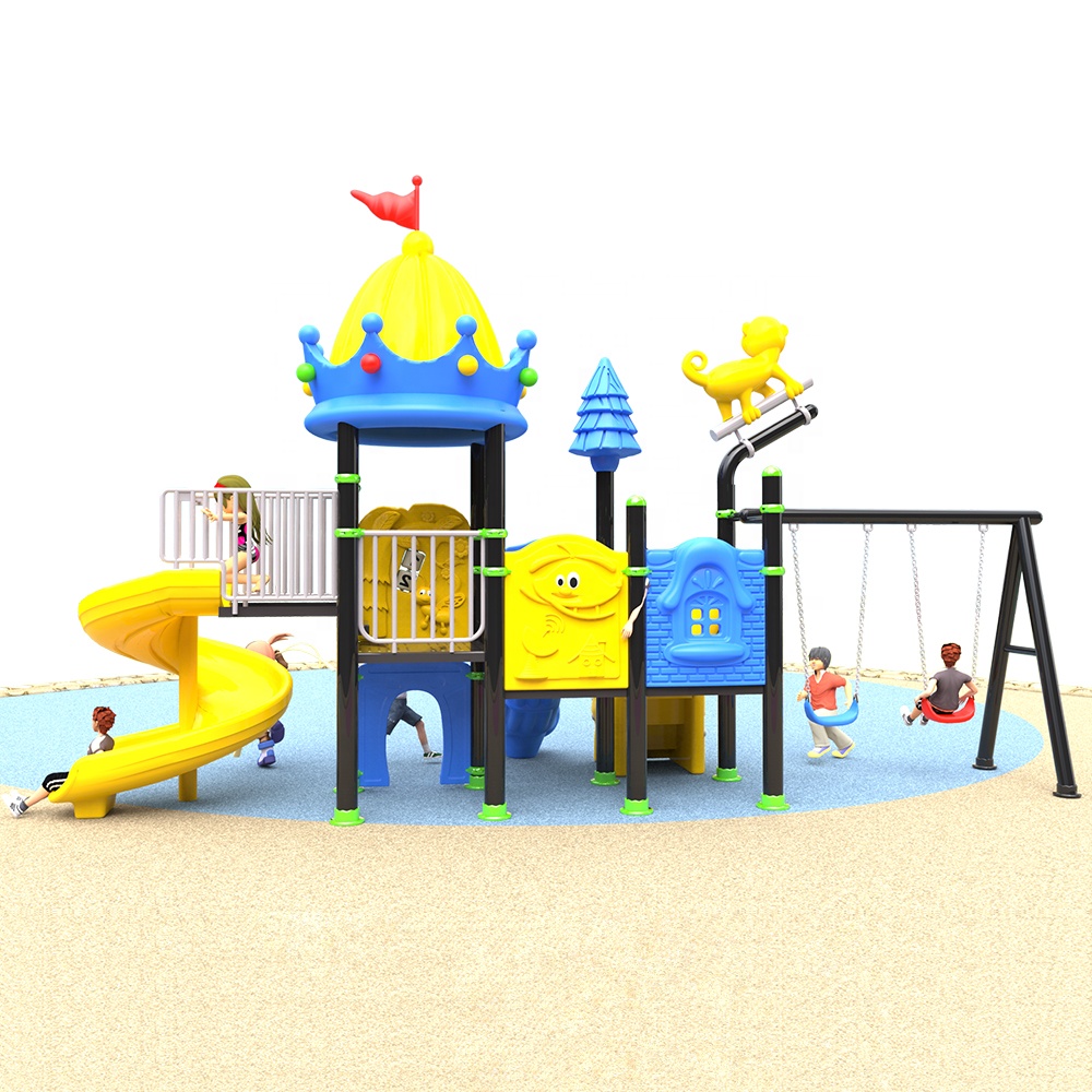Kids Outdoor Swing And Slide - Juego multifuncional de columpio deslizante de