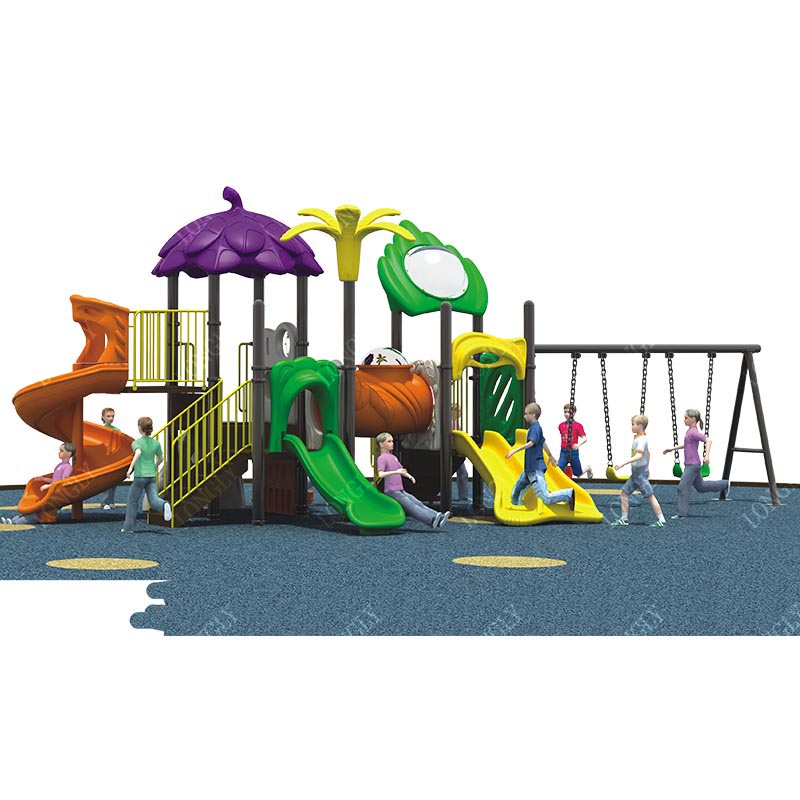 Kids Outdoor Swing And Slide - Tobogán Multifuncional de LLDPE para Niños