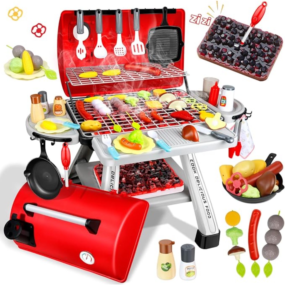Kids Outdoor Bbq - Juego de Juguetes de Barbacoa para