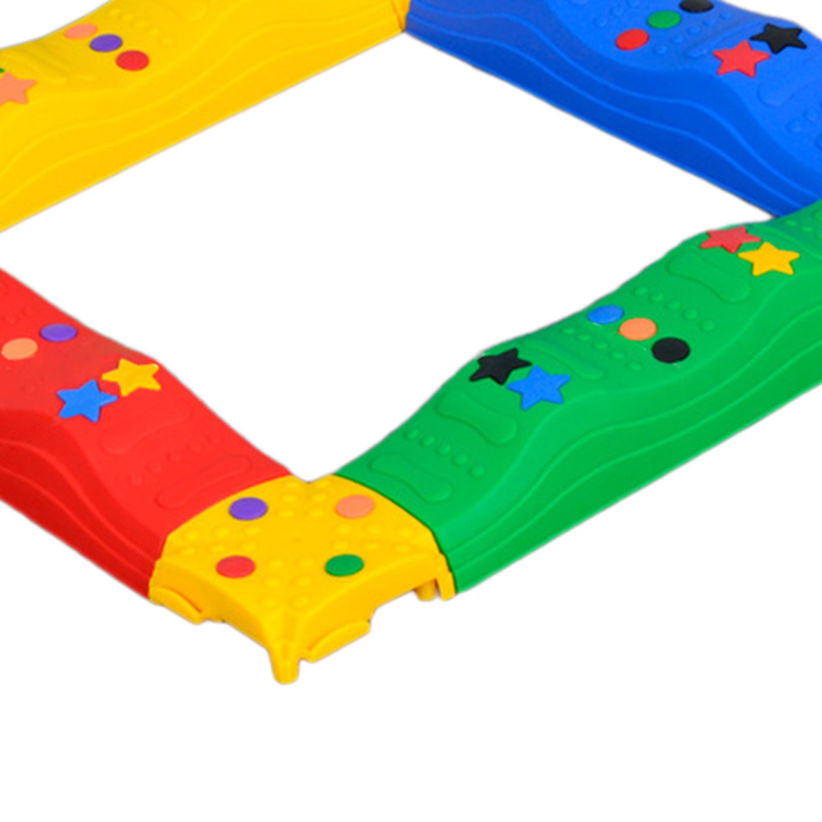 Kids Outdoor Balance Beam - Bloques de Equilibrio Coloridos para Niños,