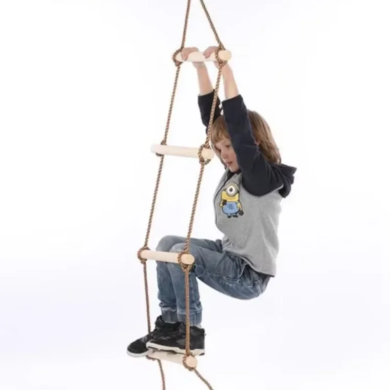 Kids Outdoor Swing And Slide - Escalera de Cuerda para Niños, Material