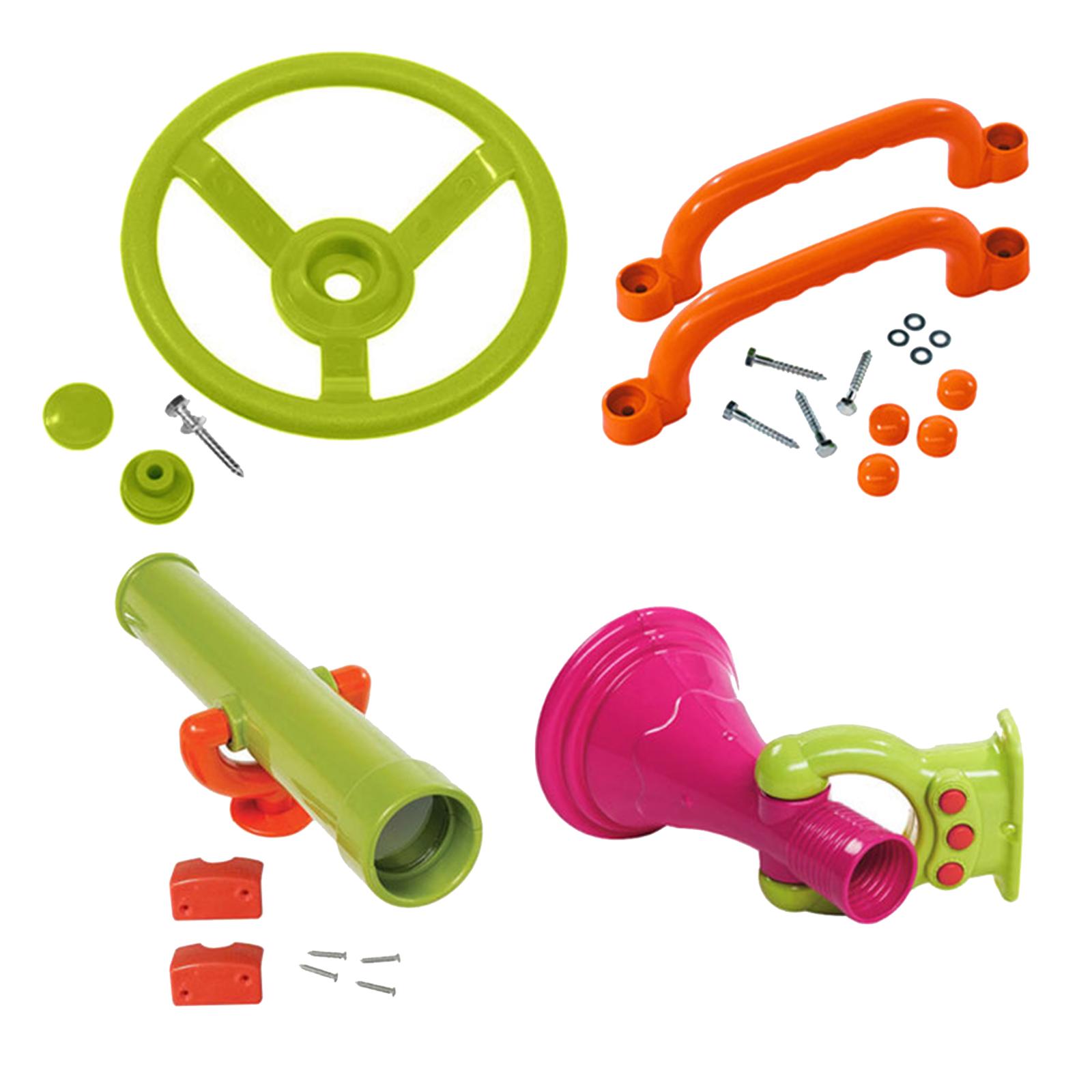 Kids Outdoor Jungle Gym - 4 Piezas de Accesorios para Parque