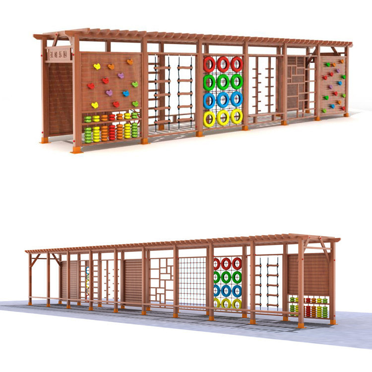 Kids Outdoor Jungle Gym - Estructura de Madera para Escalar en