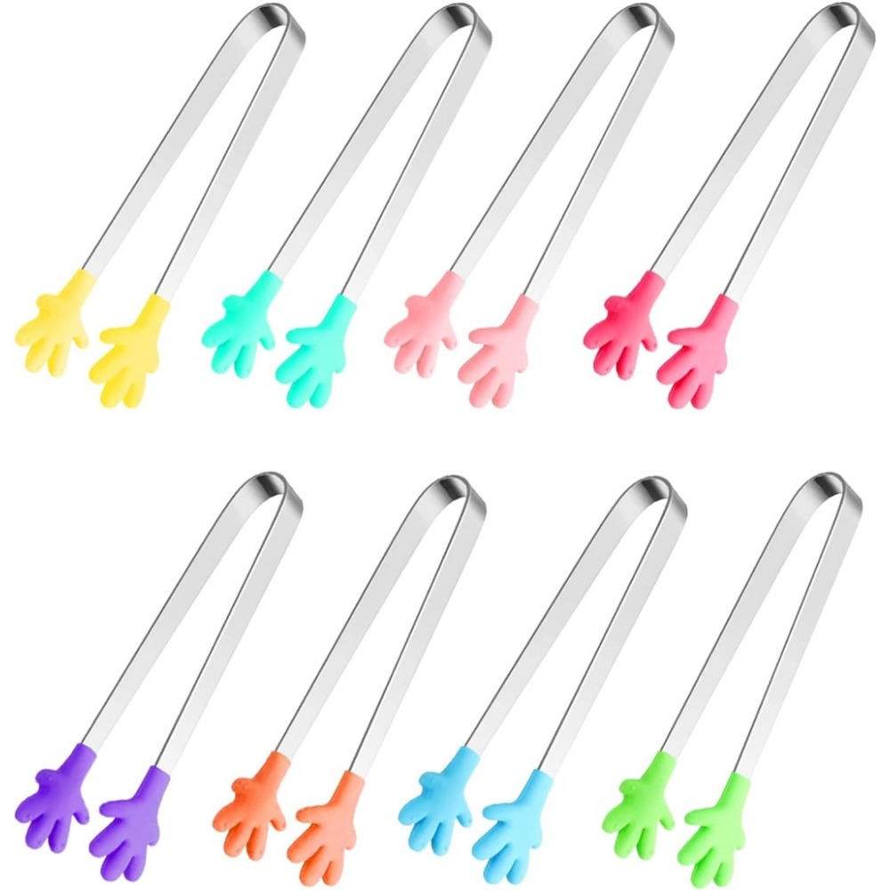 Kids Outdoor Bbq - 8 Uds Mini pinzas de silicona