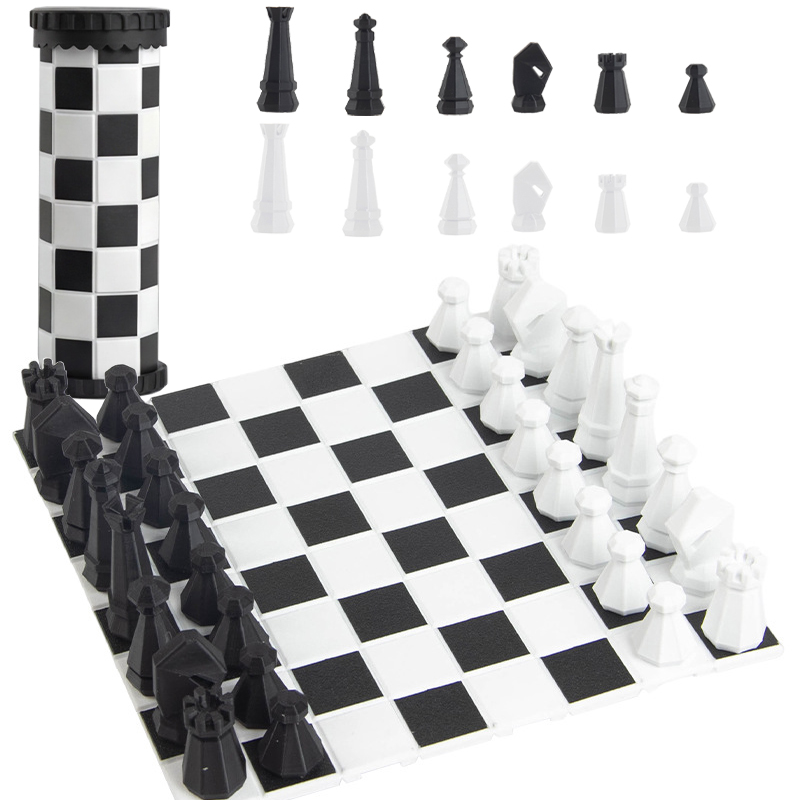Kids Outdoor Play Equipment - Juego de ajedrez portátil 2 en