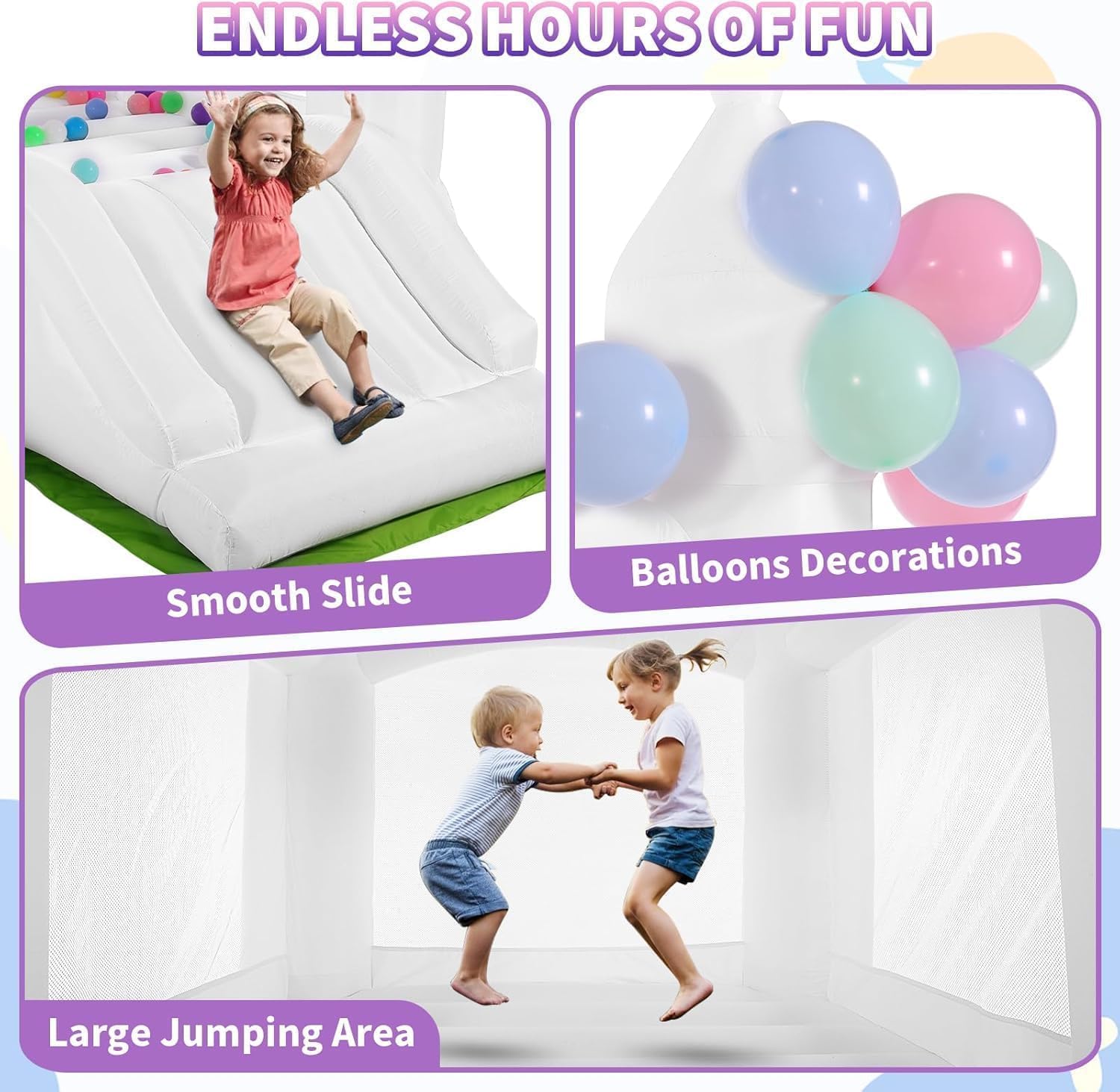 Castillo Inflable Blanco para  - Kids Outdoor House reseña y precio