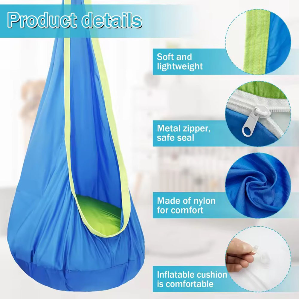 Columpio Tipo Nido para Niños, - Kids Outdoor Swing And Slide reseña y precio