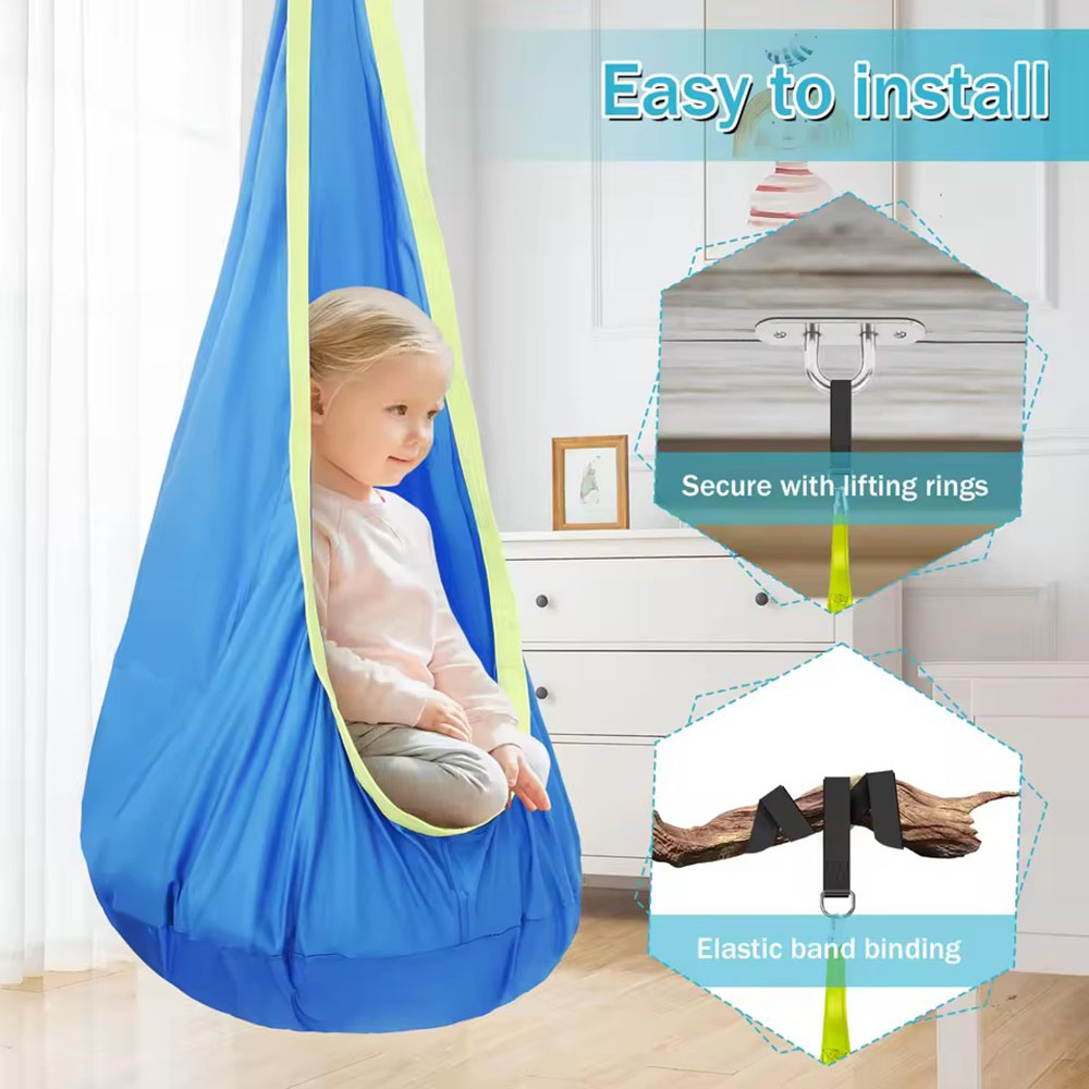 Columpio Tipo Nido para Niños, - Kids Outdoor Swing And Slide reseña y precio