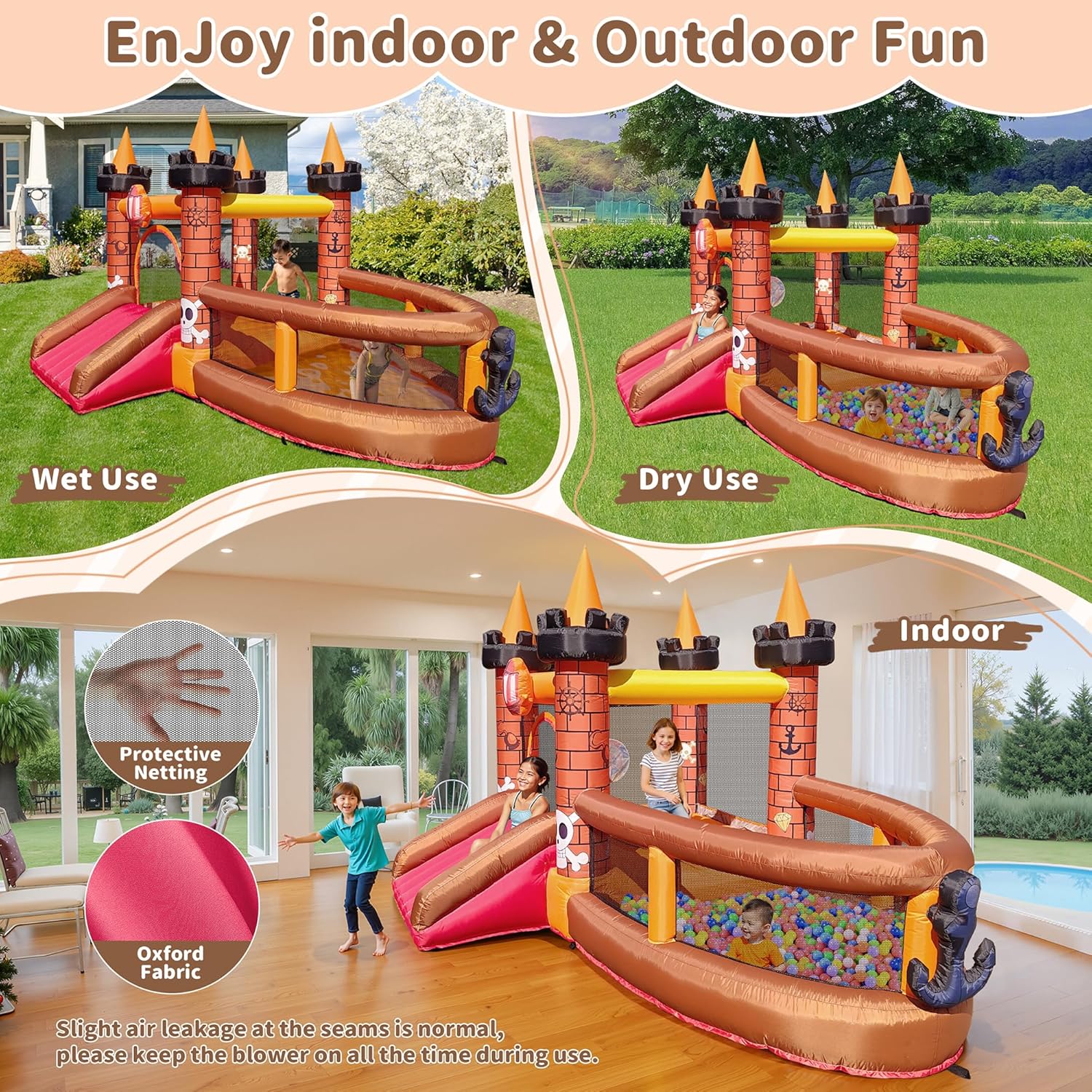 Casa Inflable para Niños de 3  - Kids Outdoor House reseña y precio