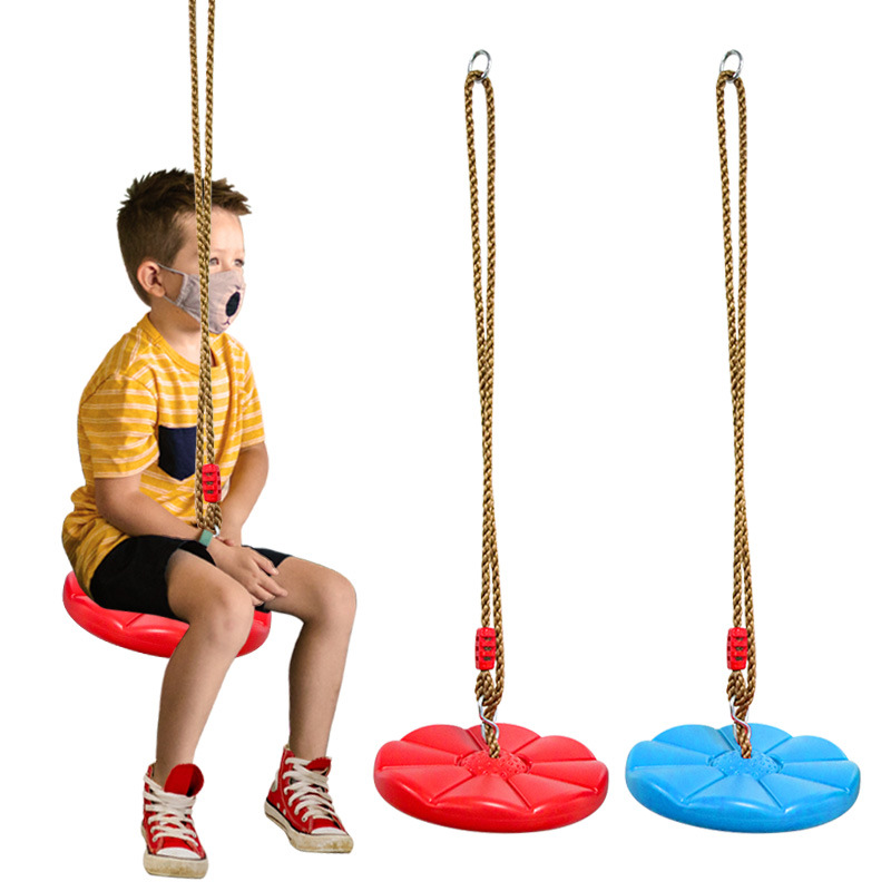 Columpio de disco para niños,  - Kids Outdoor Swing And Slide reseña y precio