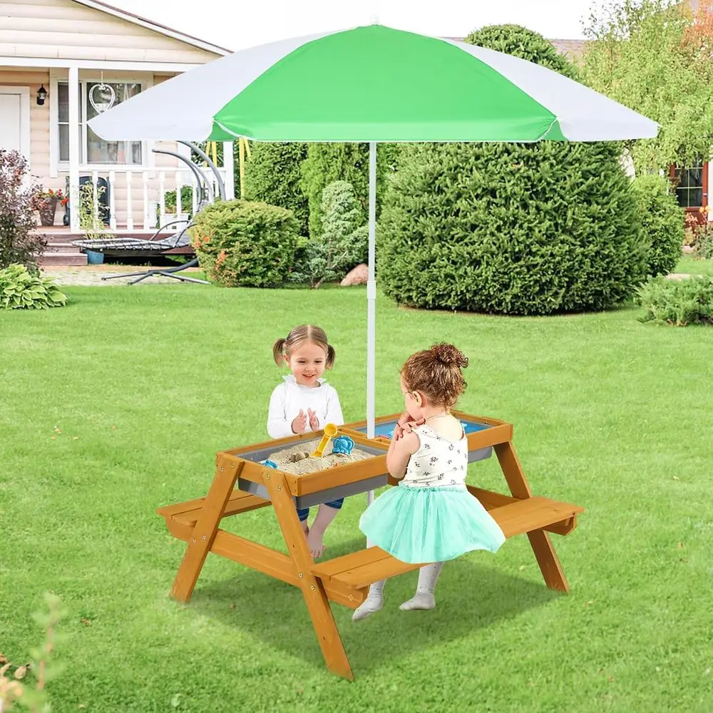 Mesa de Picnic Infantil 3 en 1 - Kids Outdoor Water Table reseña y precio