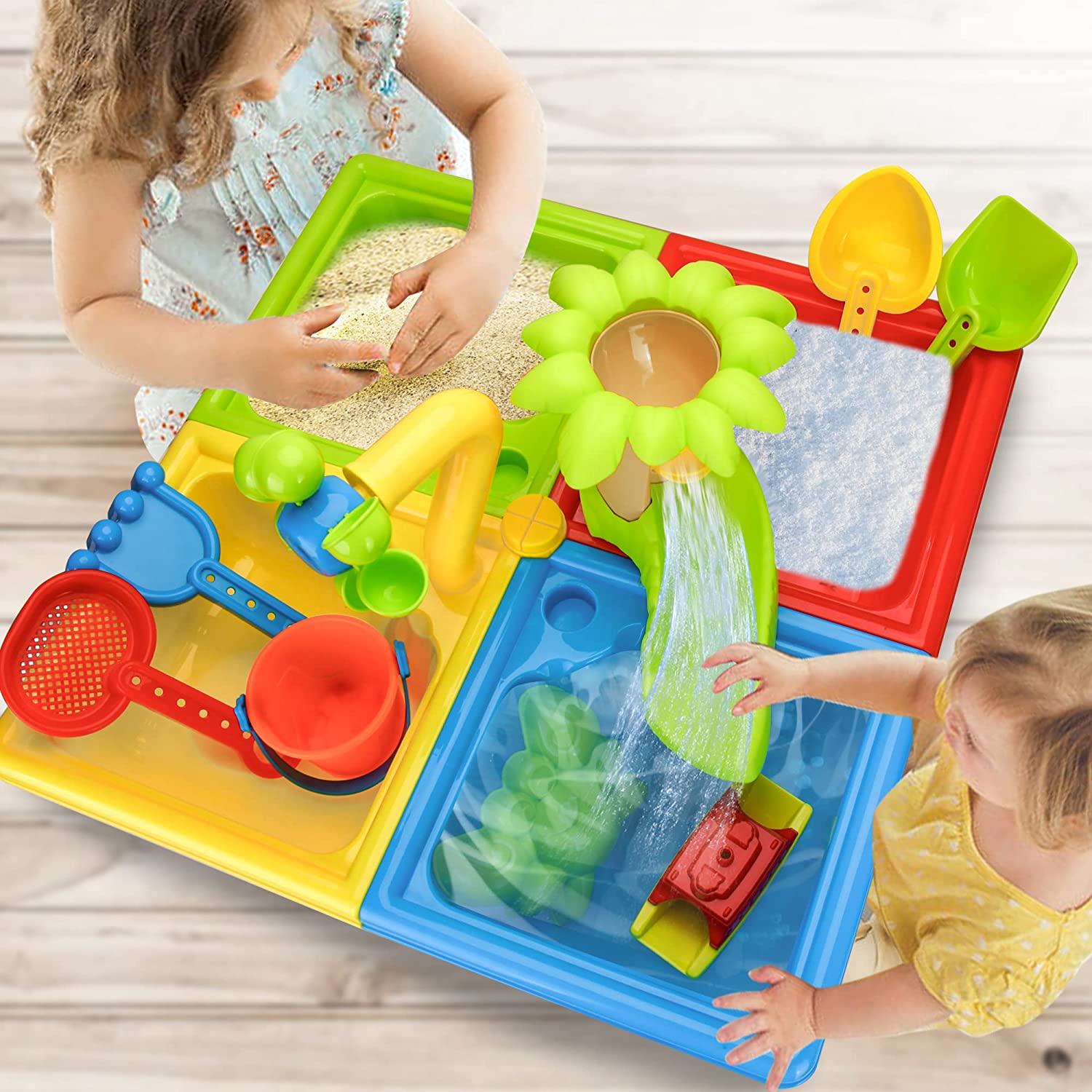 Mesa de playa para niños, jueg - Kids Outdoor Water Table reseña y precio