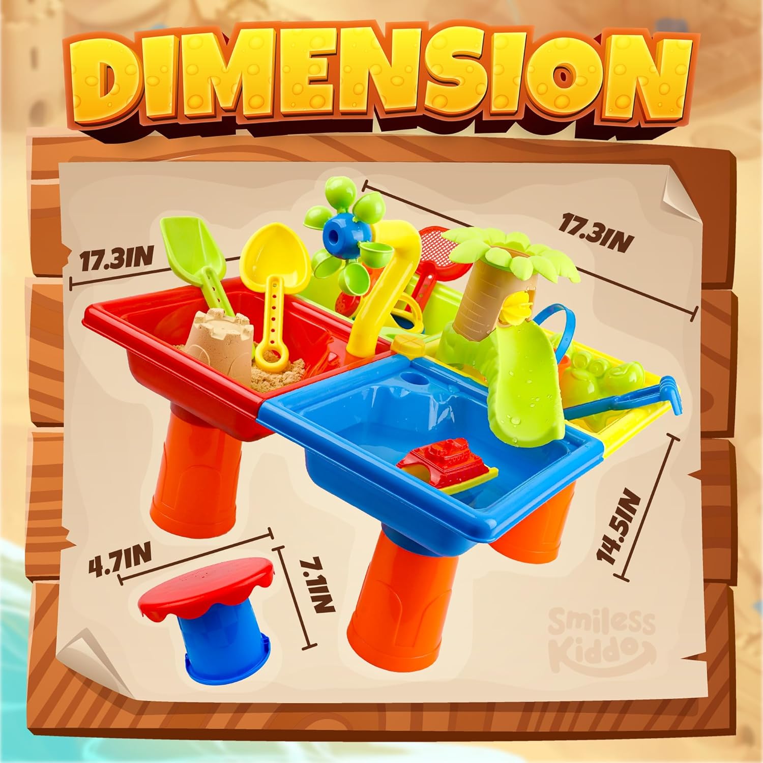 Mesa de agua de verano para ni - Kids Outdoor Water Table reseña y precio