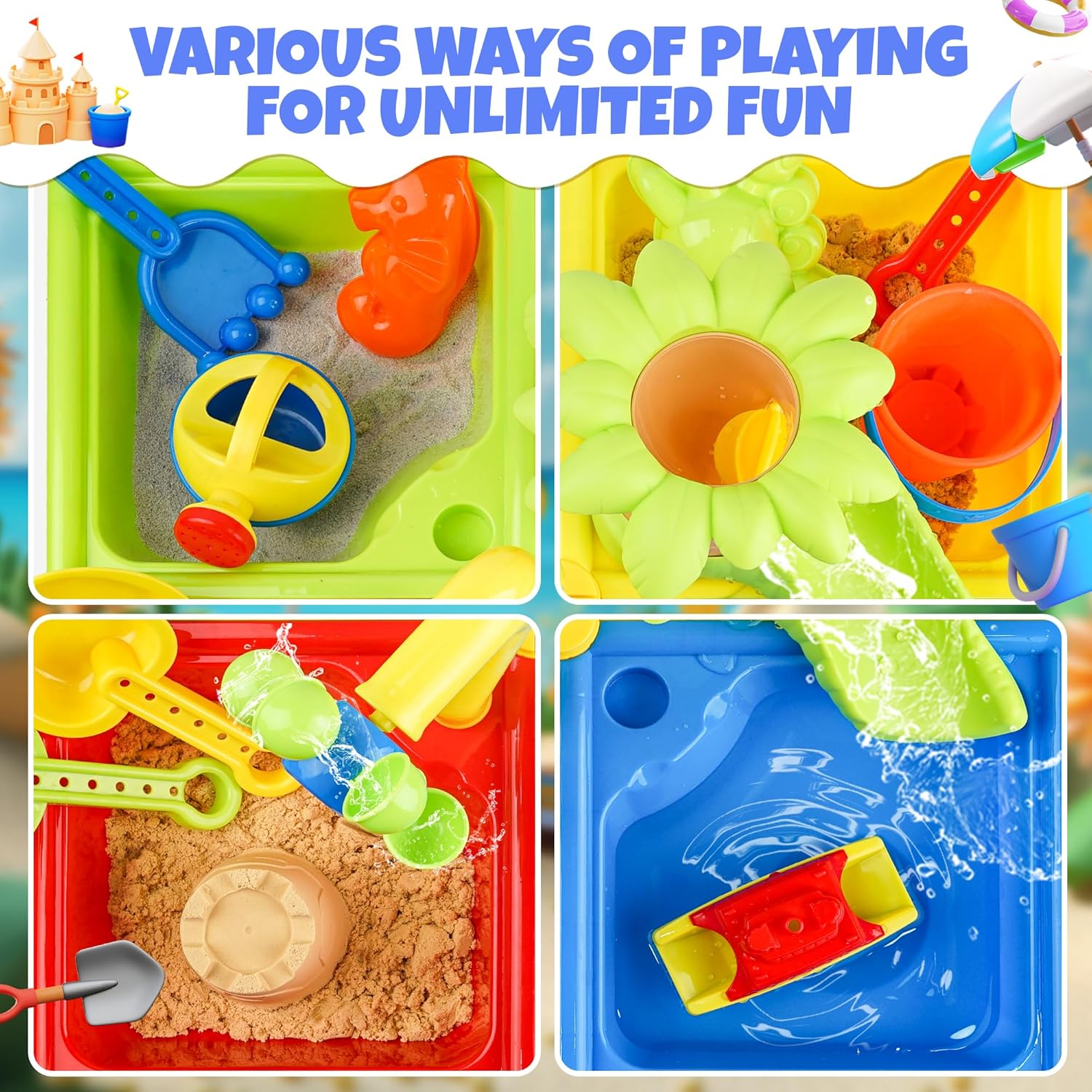 Mesa de agua de verano para ni - Kids Outdoor Water Table reseña y precio