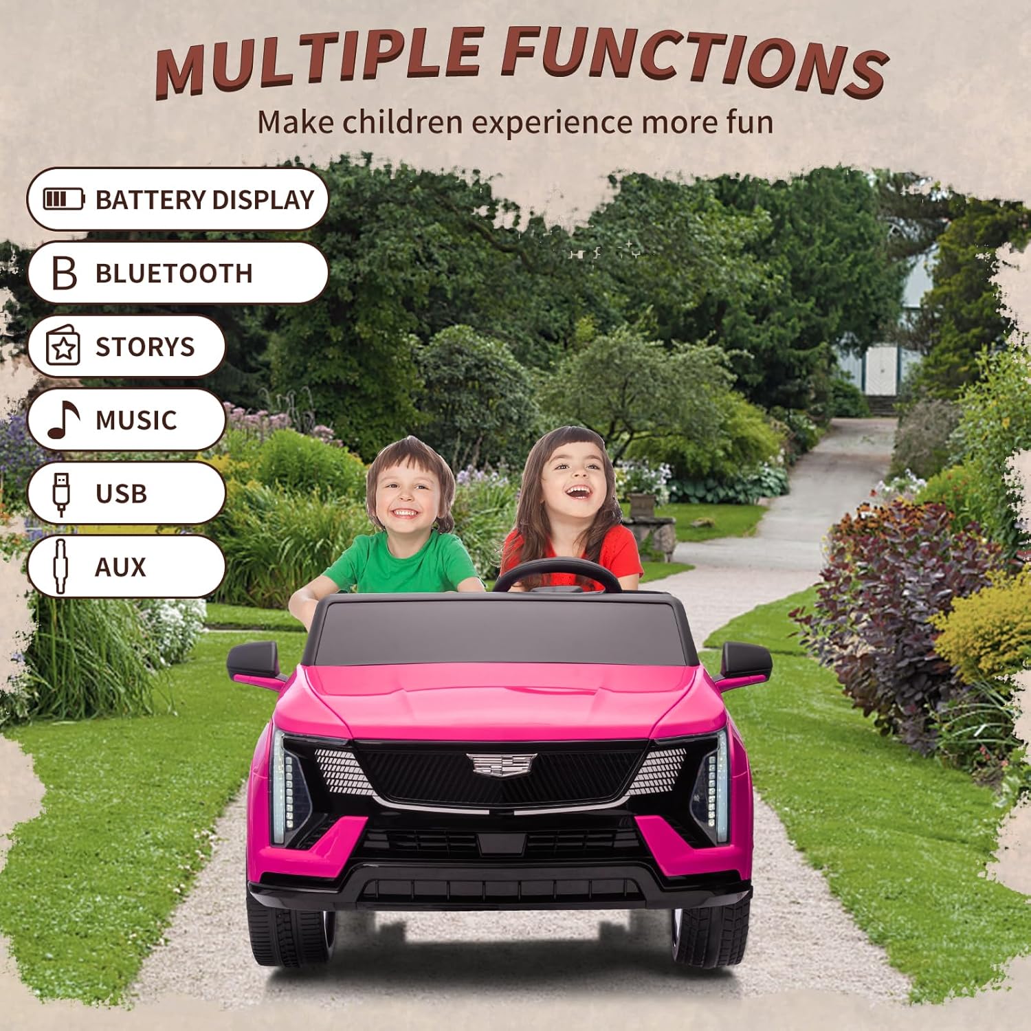 Auto de 24V para Niños, Vehícu - Ride On Toy Car reseña y precio