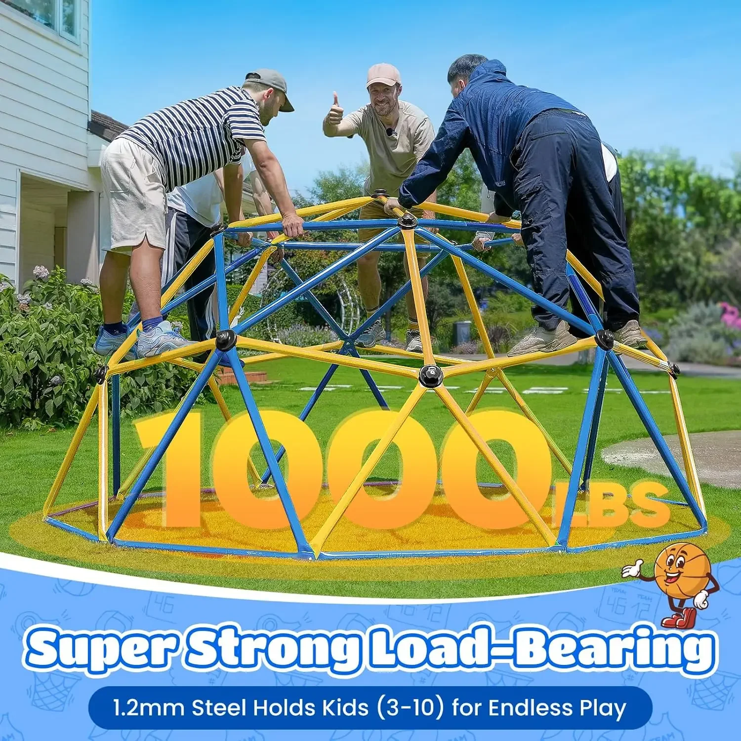 Zupapa Domo de Escalada de 10  - Kids Outdoor Jungle Gym reseña y precio