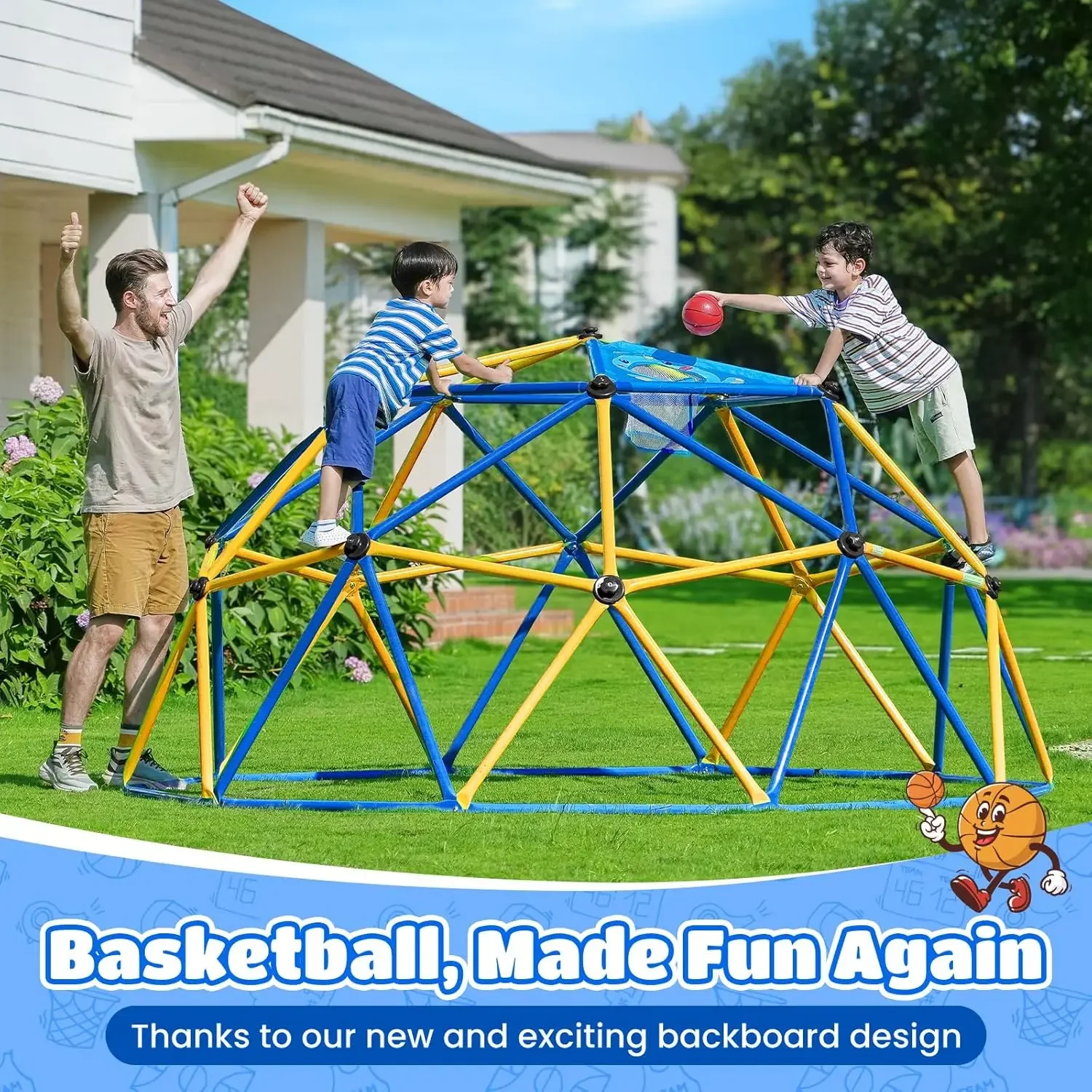 Zupapa Domo de Escalada de 10  - Kids Outdoor Jungle Gym reseña y precio