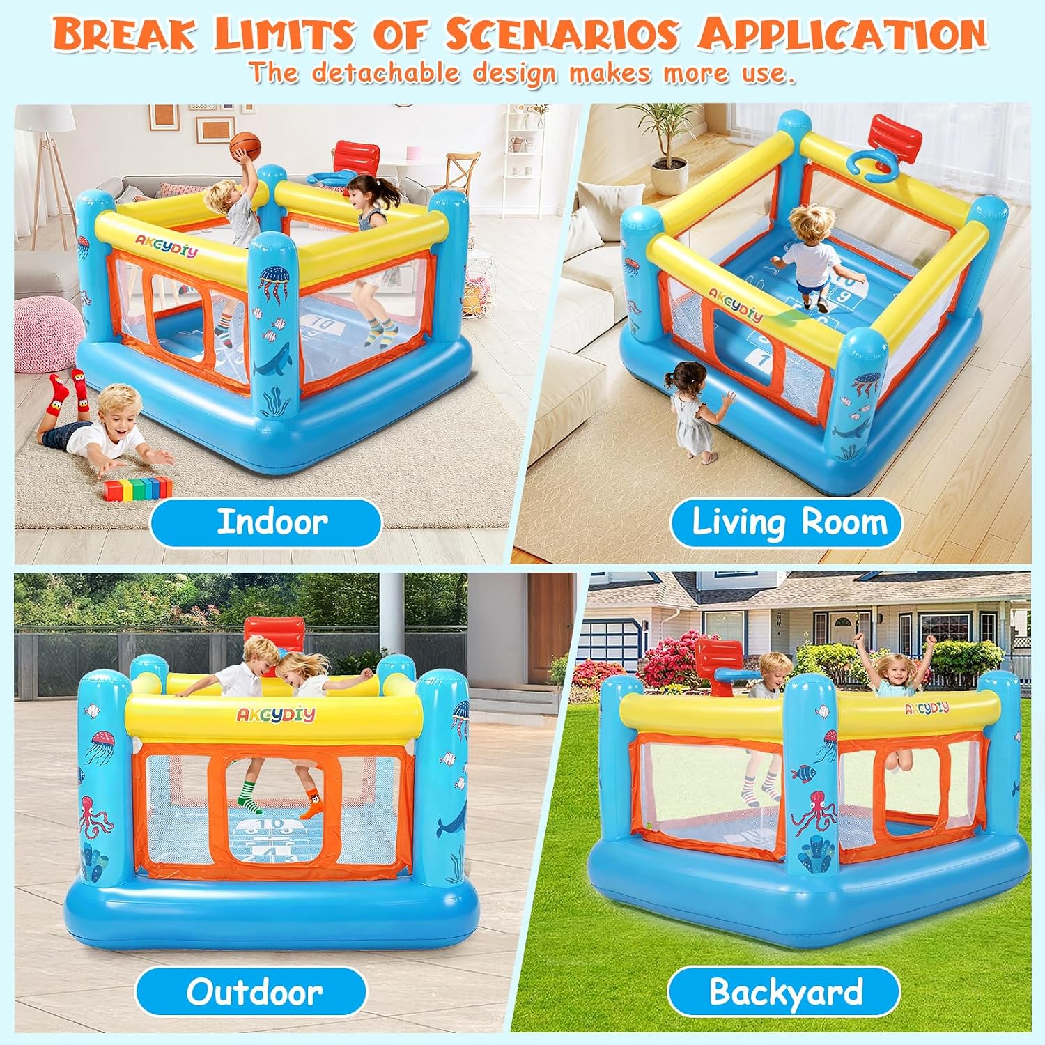 Casa de Brinco Inflable de PVC - Kids Outdoor House reseña y precio