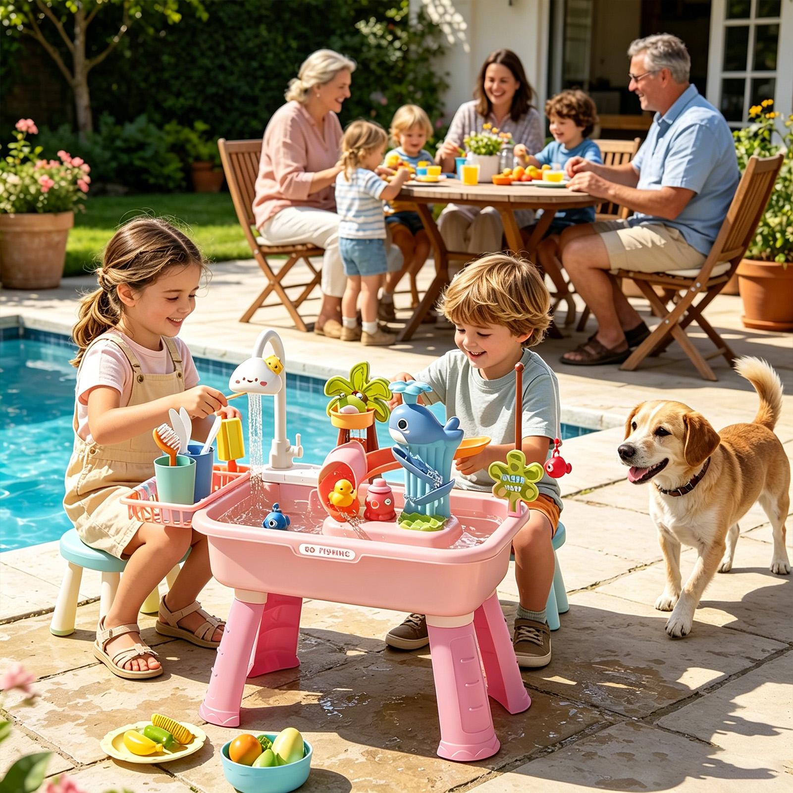 Mesa de Agua para Niños con Bo - Kids Outdoor Water Table reseña y precio