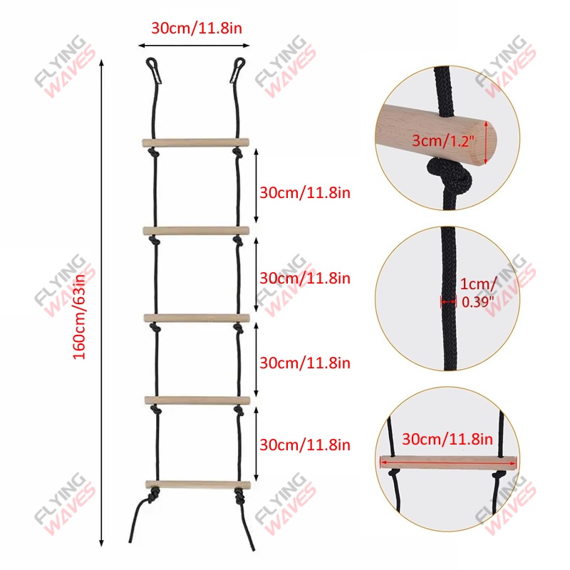 Escalera de cuerda de escalada - Kids Outdoor Swing And Slide reseña y precio