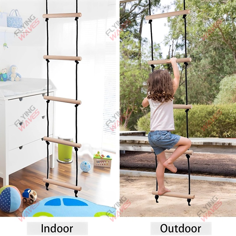 Escalera de cuerda de escalada - Kids Outdoor Swing And Slide reseña y precio