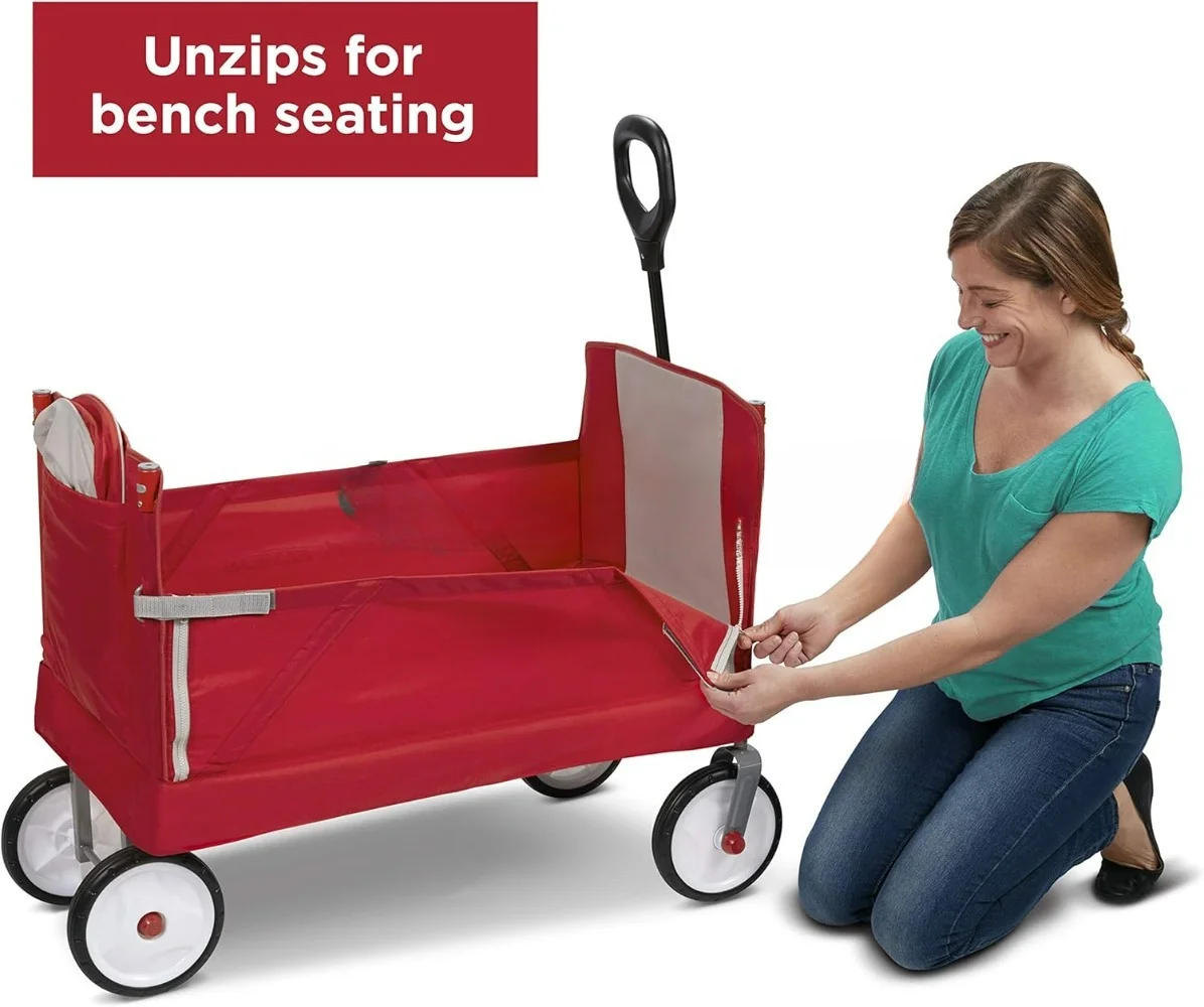 Carro plegable EZ 3 en 1, pleg - Kids Outdoor Wagon reseña y precio
