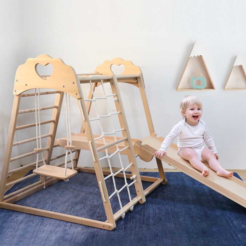 Parque Infantil de Madera Giga - Kids Outdoor Jungle Gym reseña y precio