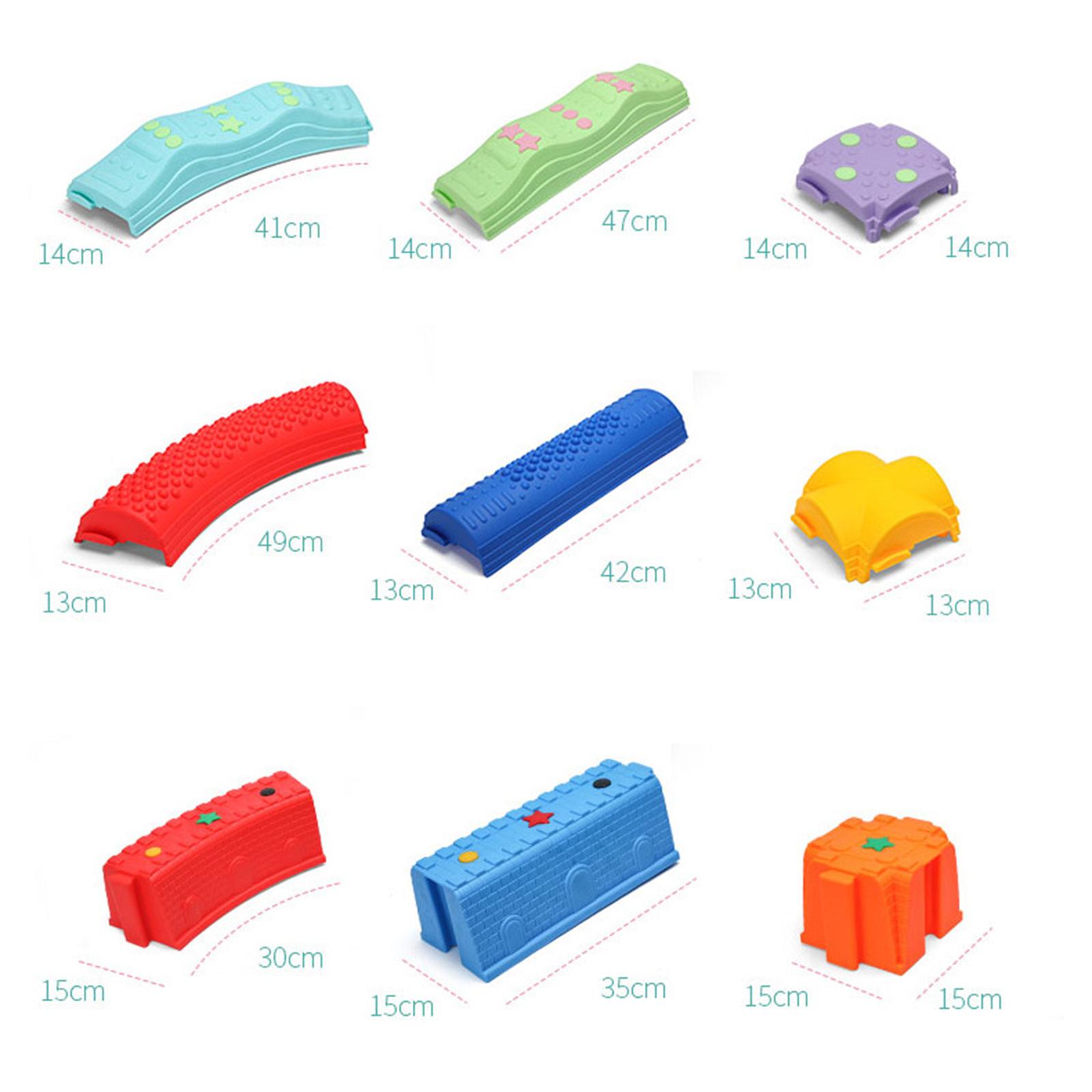 Bloques de Equilibrio Colorido - Kids Outdoor Balance Beam reseña y precio