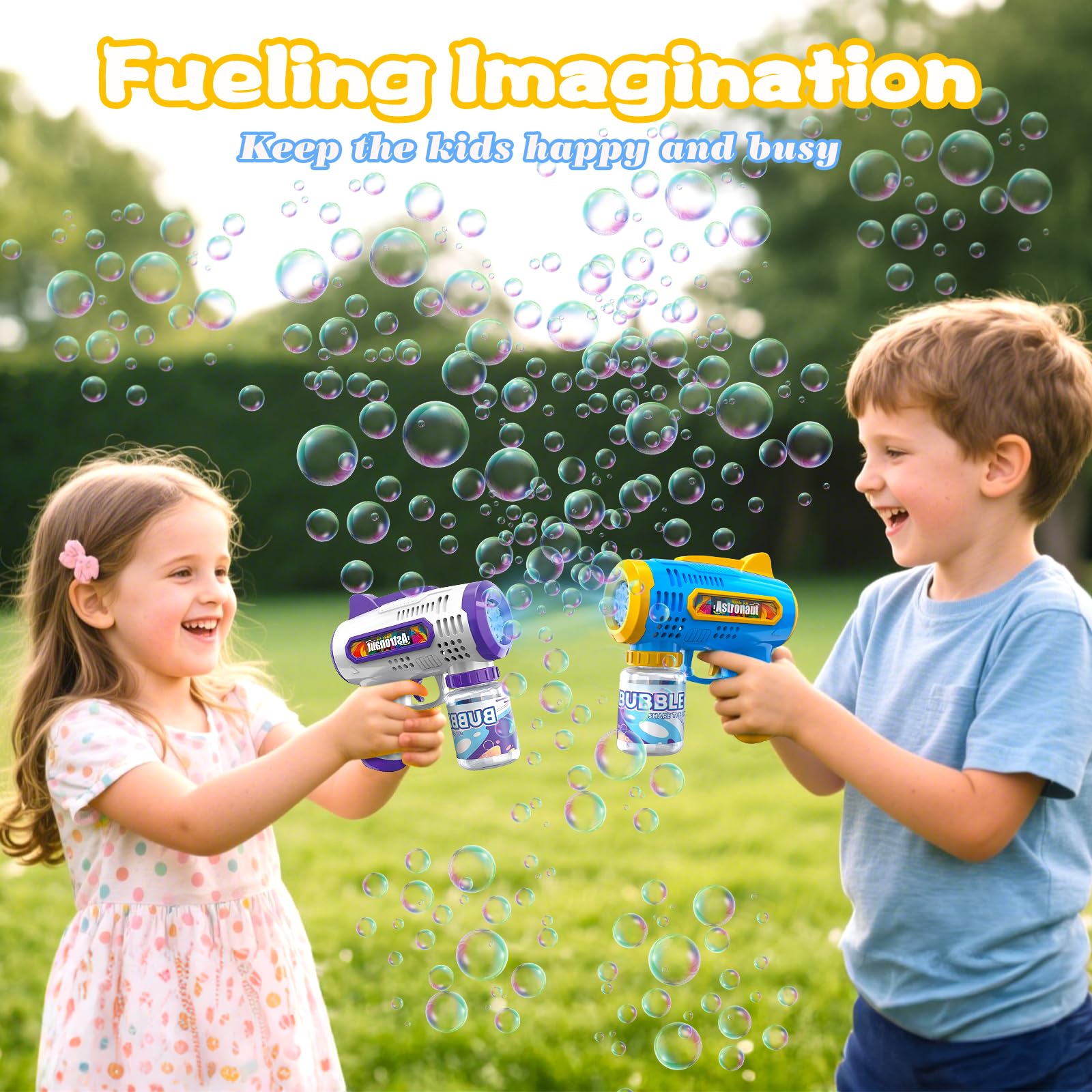 Pistola de burbujas, máquina a - Kids Outdoor Wagon reseña y precio