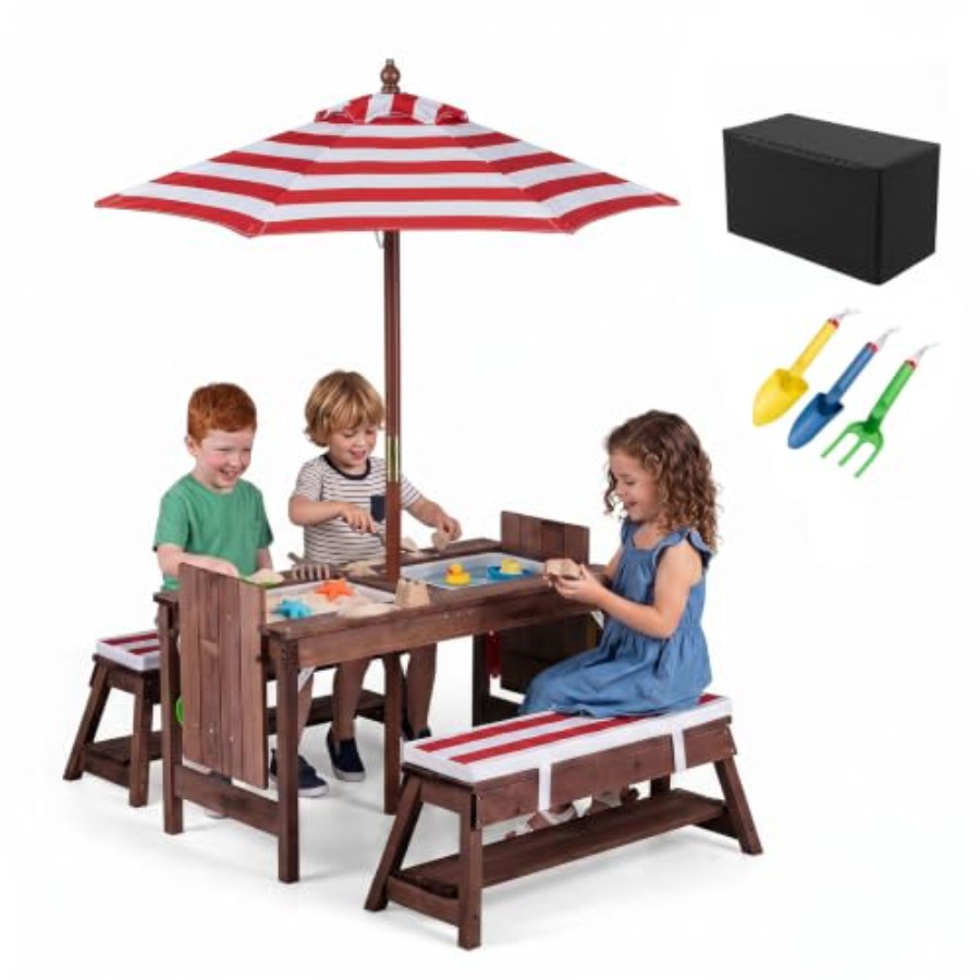 Mesa de picnic infantil para e - Kids Outdoor Water Table reseña y precio