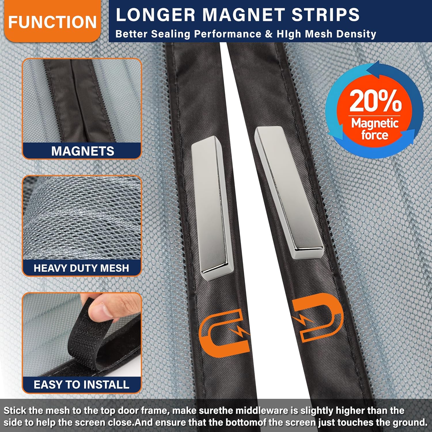 Puerta magnética con mosquiter - Outdoor Kid Friendly reseña y precio