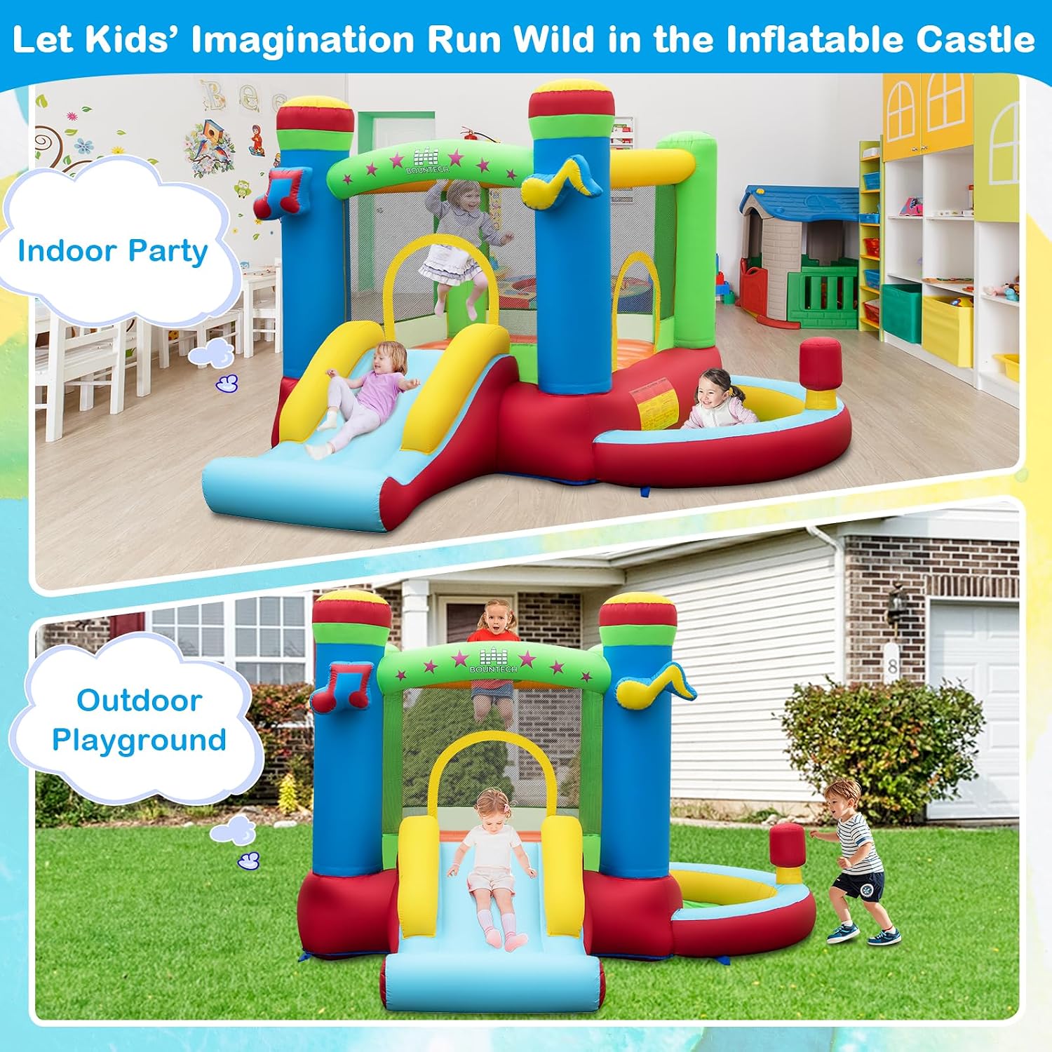 Casa Inflable con Piscina de P - Kids Outdoor House reseña y precio