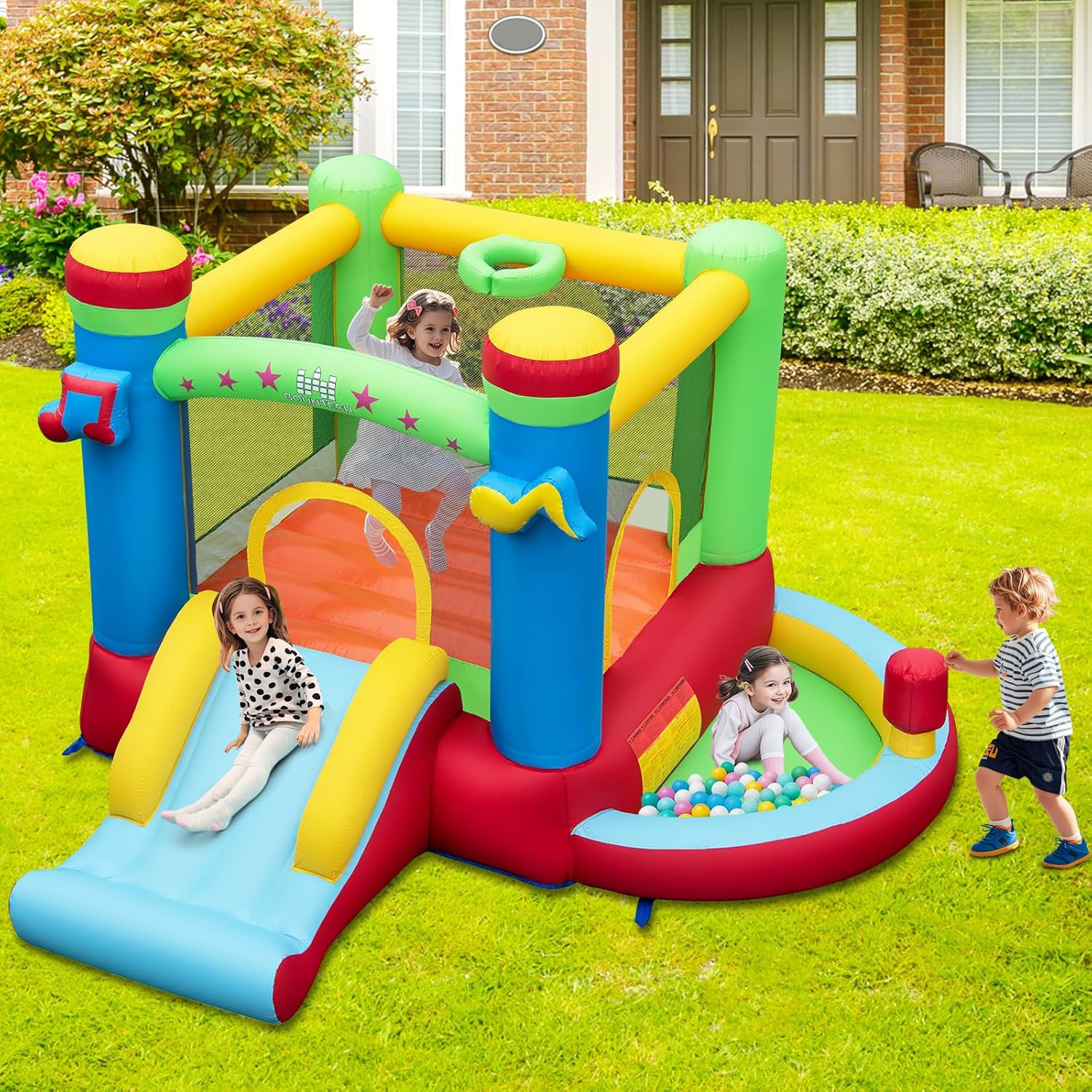 Casa Inflable con Piscina de P - Kids Outdoor House reseña y precio