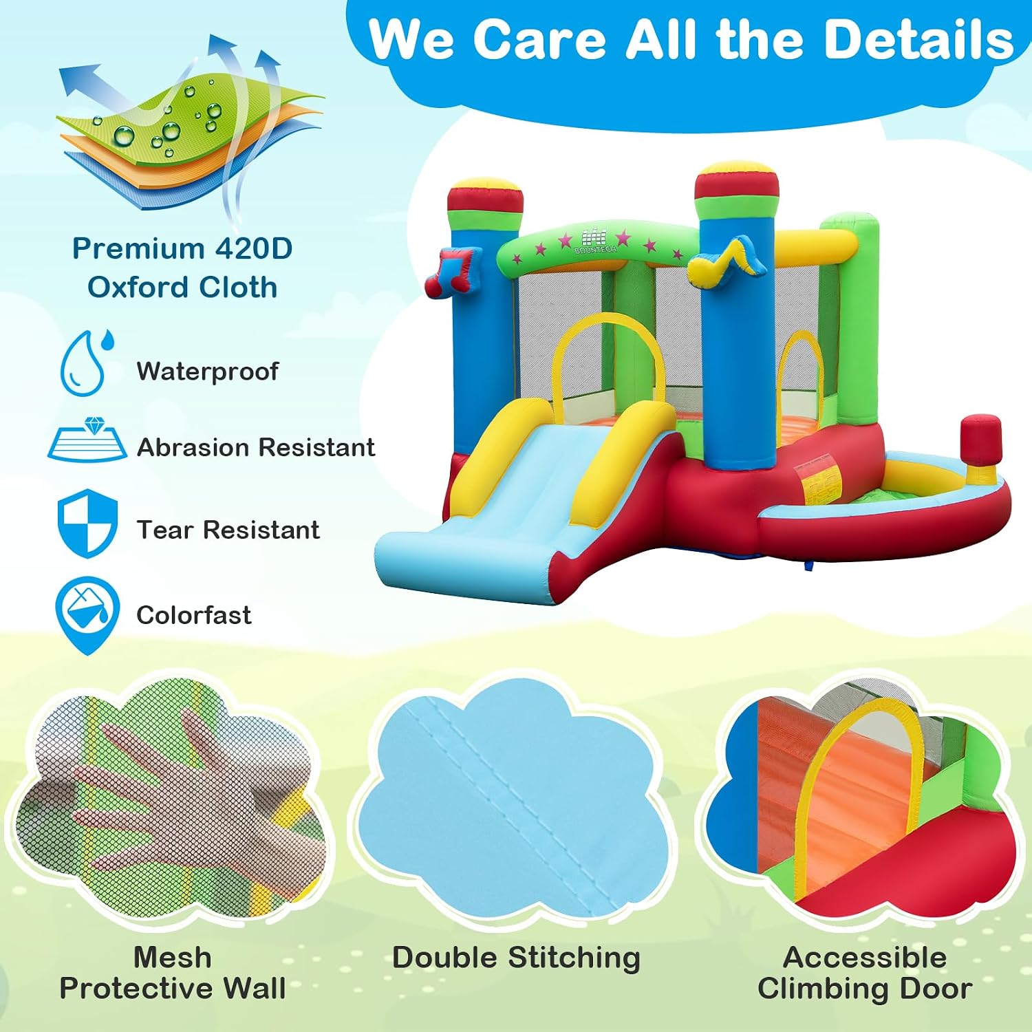 Casa Inflable con Piscina de P - Kids Outdoor House reseña y precio