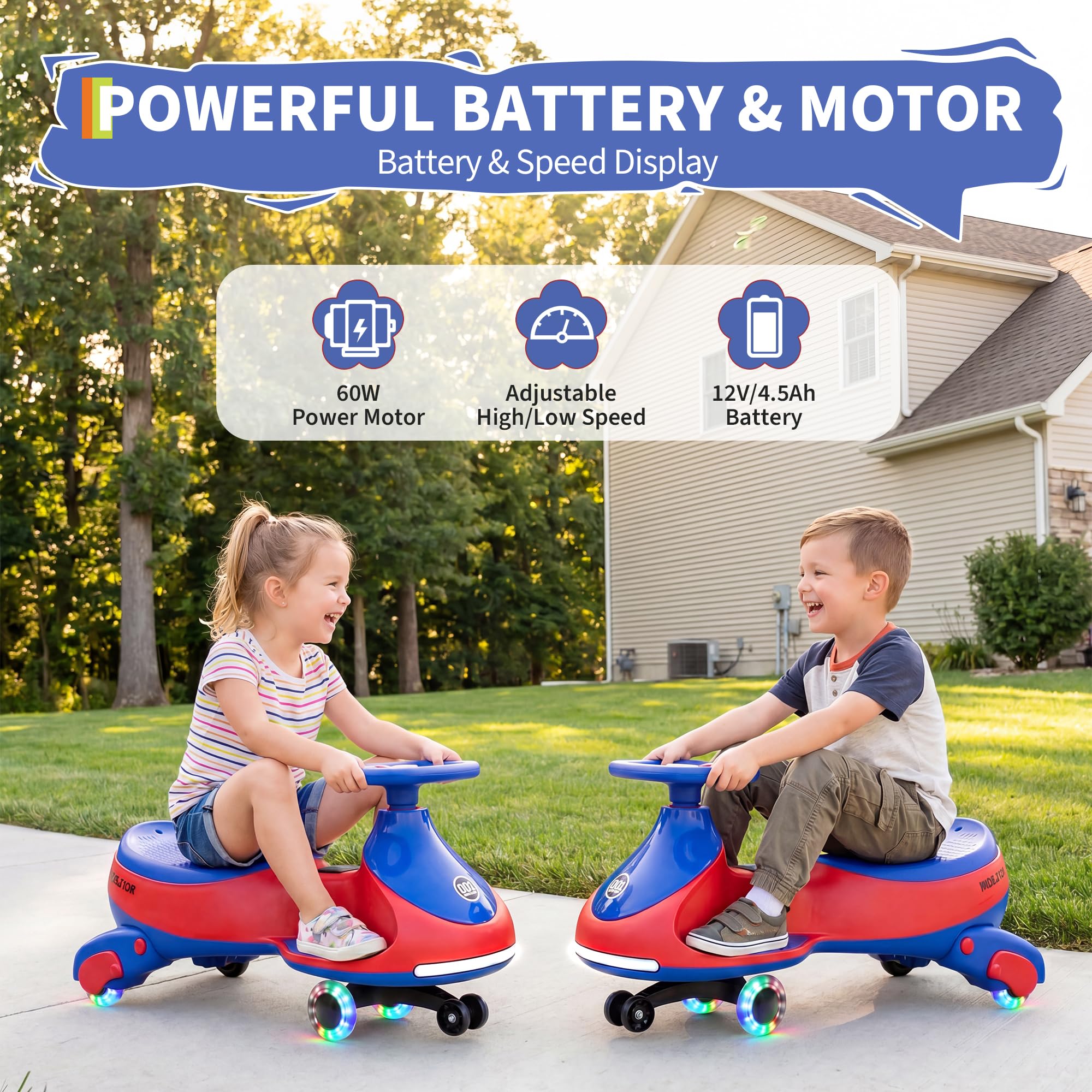 Auto de Empuje Eléctrico de 12 - Ride On Toy Car reseña y precio