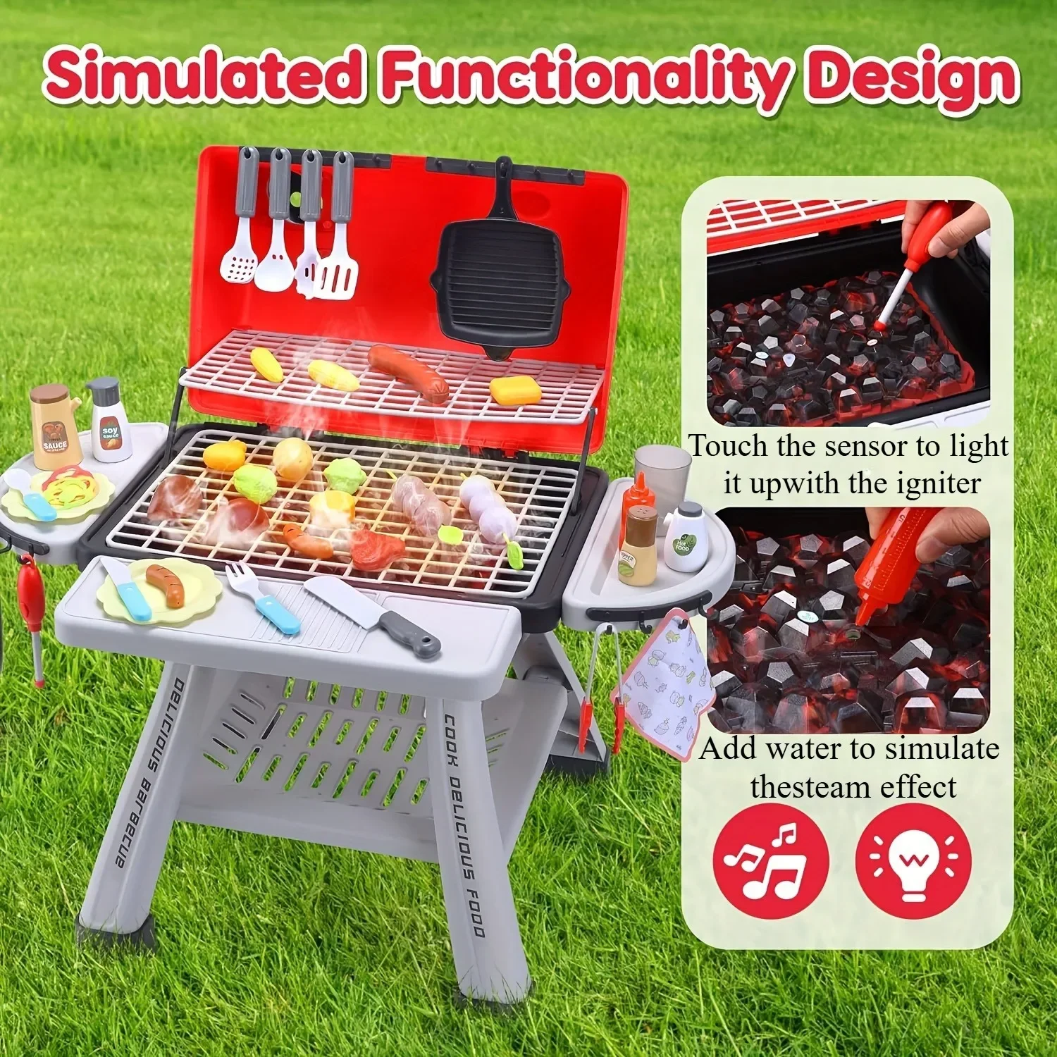 Juego de juguetes para parrill - Kids Outdoor Bbq reseña y precio