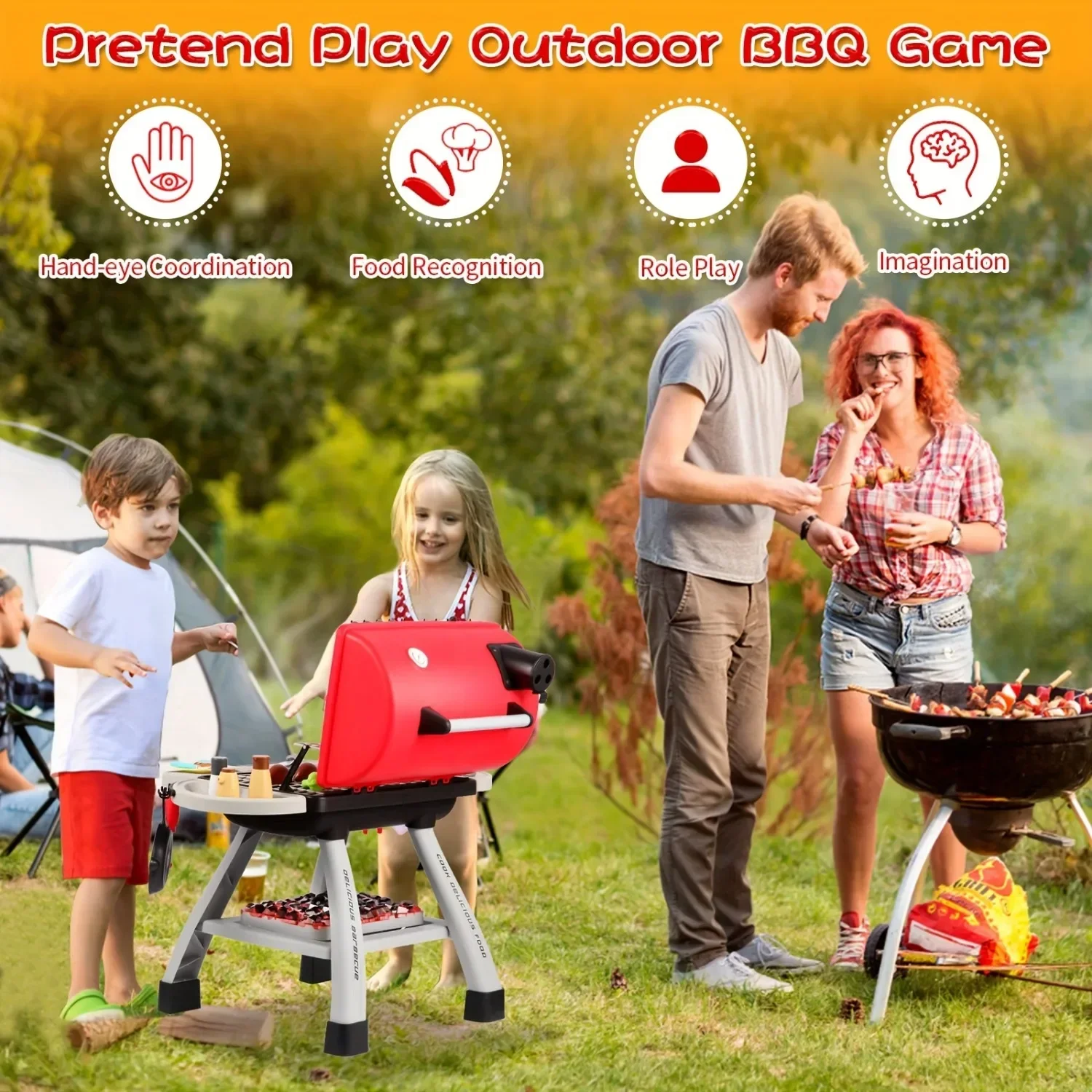 Juego de juguetes para parrill - Kids Outdoor Bbq reseña y precio