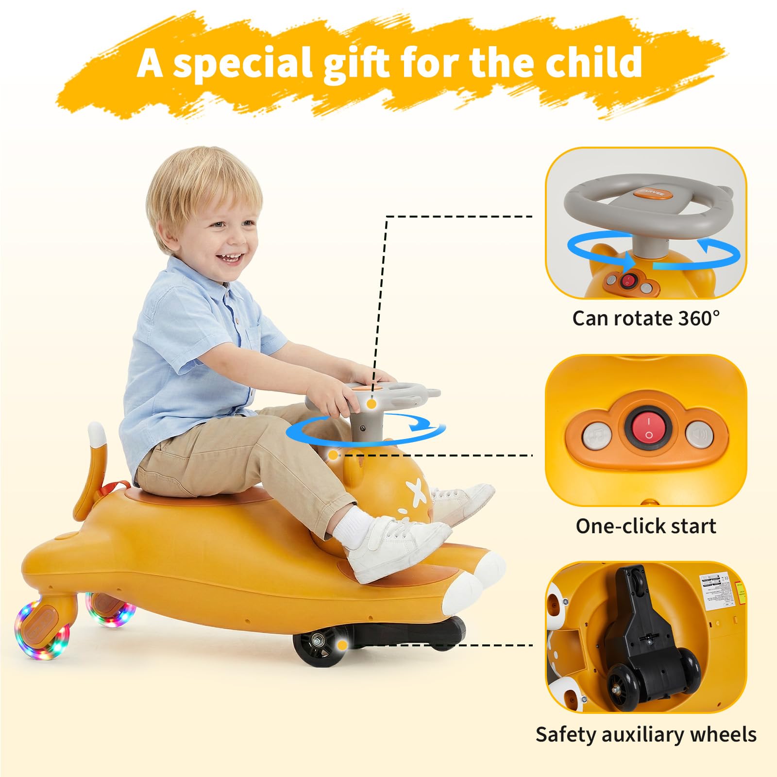 Coche eléctrico infantil con p - Ride On Toy Car reseña y precio
