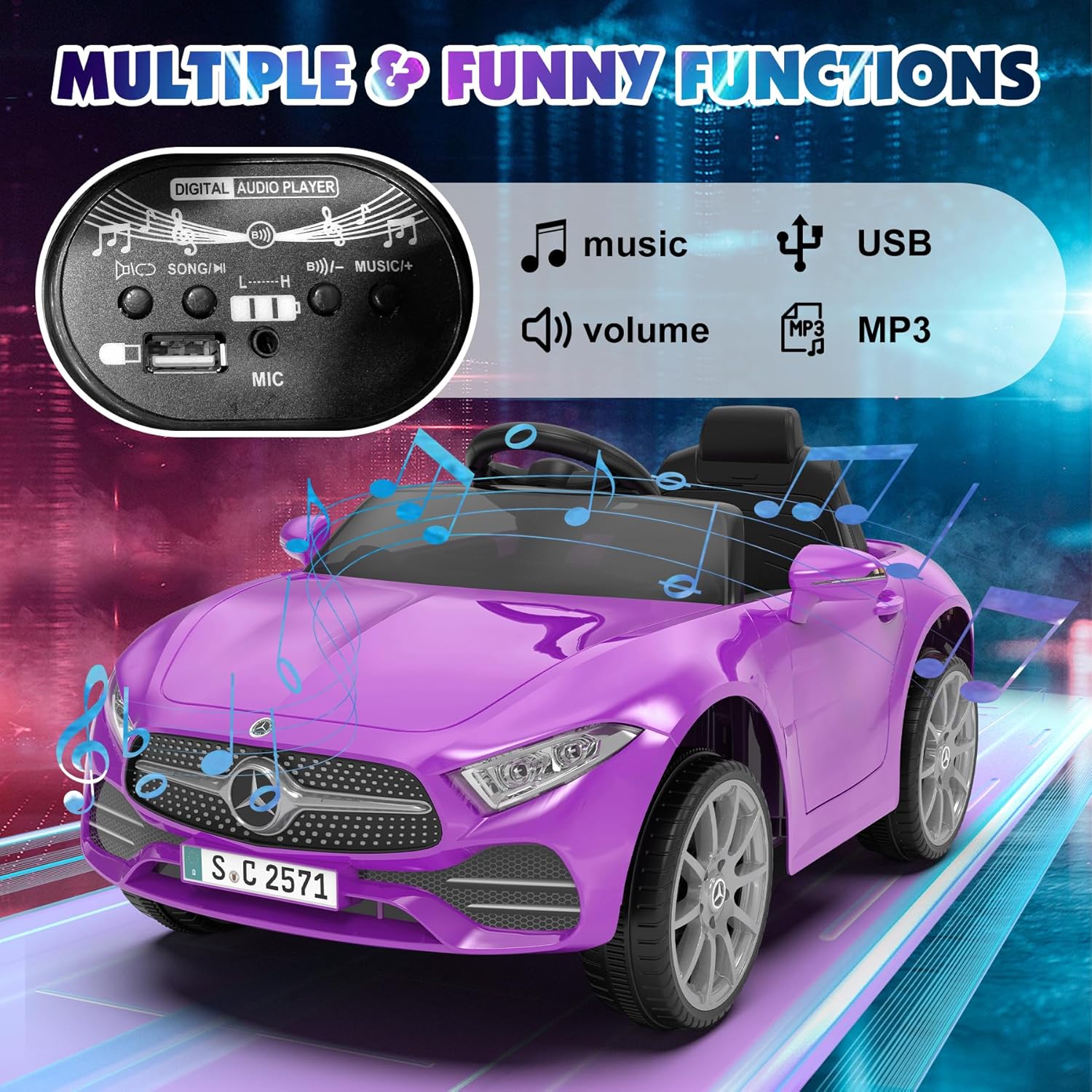 Auto Eléctrico de 12V para Niñ - Ride On Toy Car reseña y precio