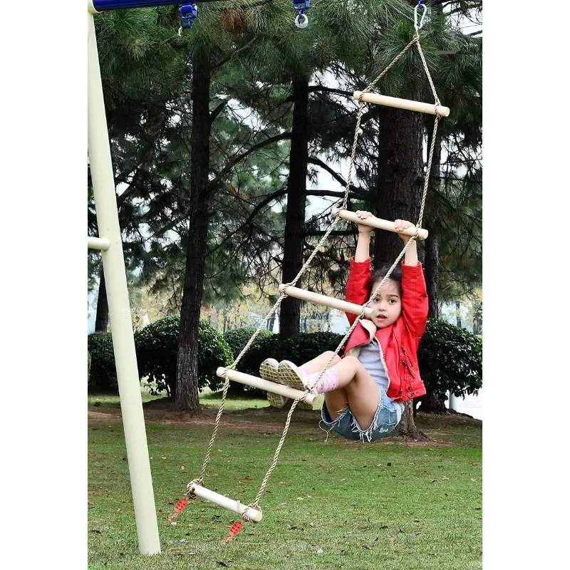 Escalera de Cuerda para Niños, - Kids Outdoor Swing And Slide reseña y precio