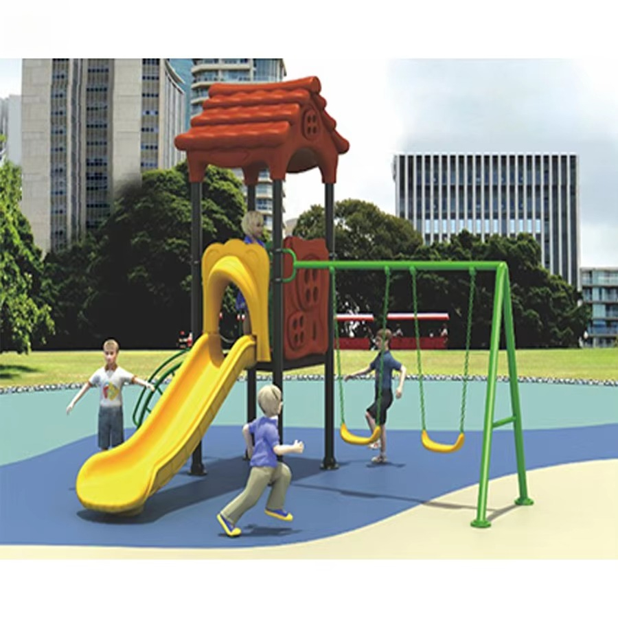 Equipo de Juegos de Acero para - Kids Outdoor Swing And Slide reseña y precio