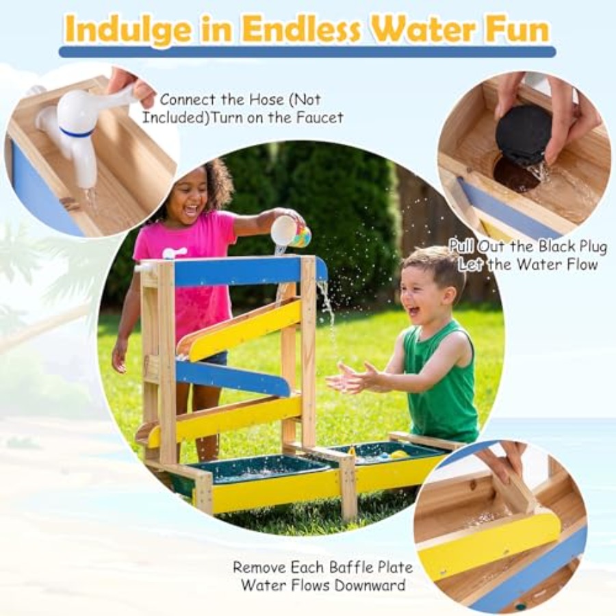 Juego de actividades al aire l - Kids Outdoor Water Table reseña y precio