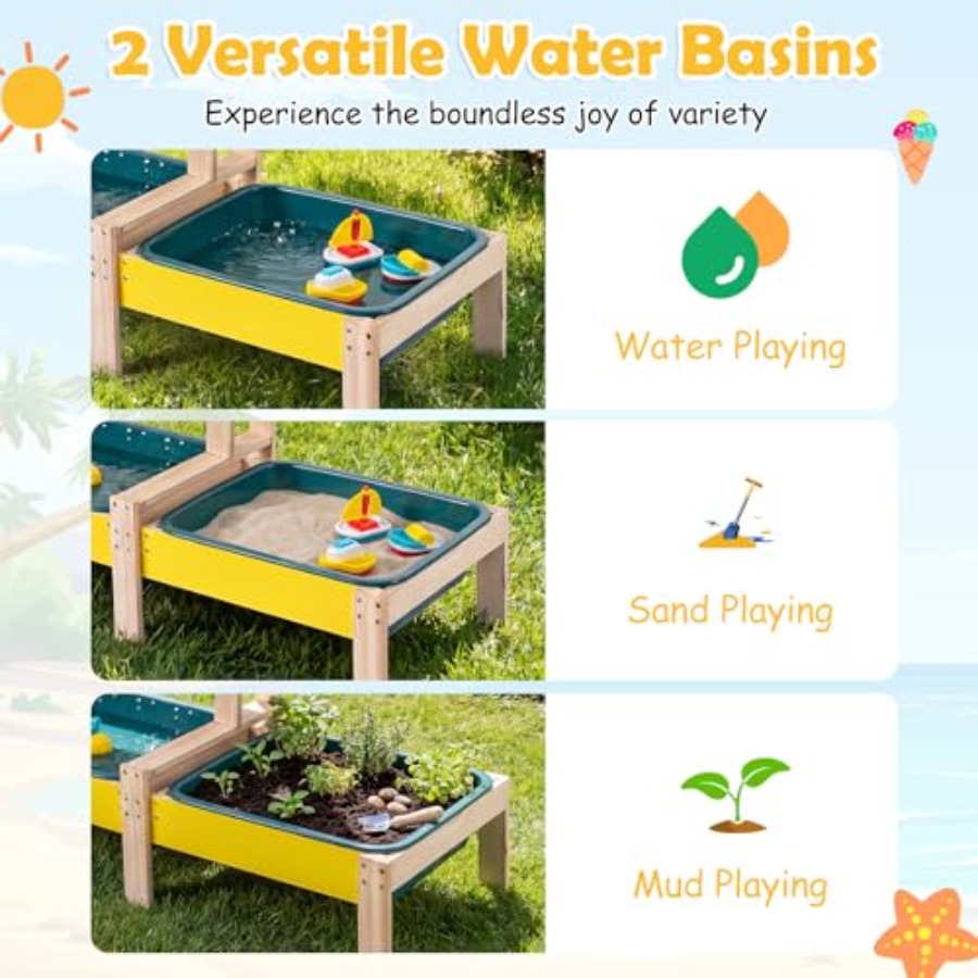 Juego de actividades al aire l - Kids Outdoor Water Table reseña y precio