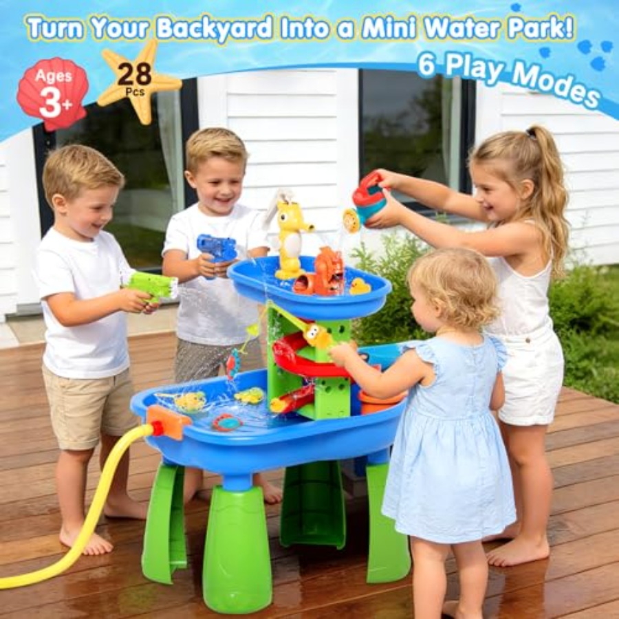 Mesa de agua para exteriores p - Kids Outdoor Water Table reseña y precio
