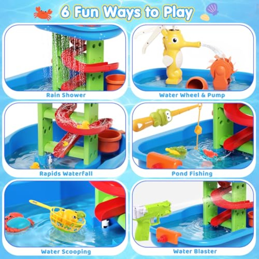 Mesa de agua para exteriores p - Kids Outdoor Water Table reseña y precio