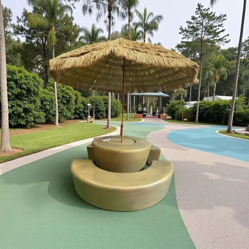 Conjunto de Mesa y Sillas Redo - Kids Outdoor Table And Chairs With Umbrella reseña y precio