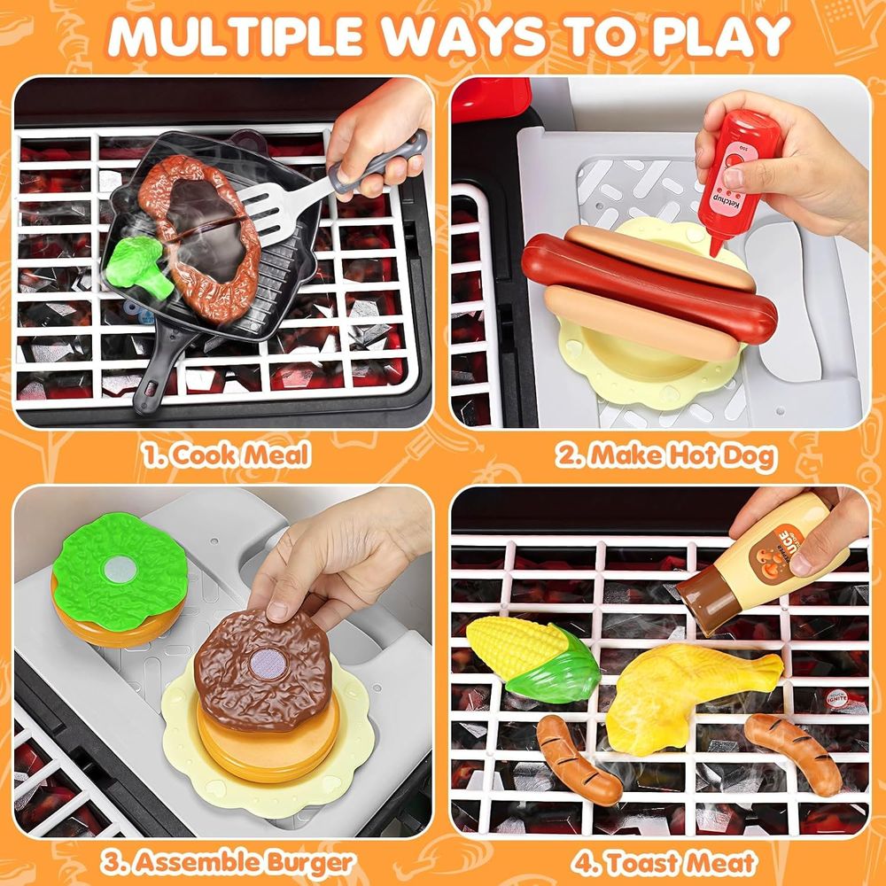 Juguetes de Cocina para Niños, - Kids Outdoor Bbq reseña y precio